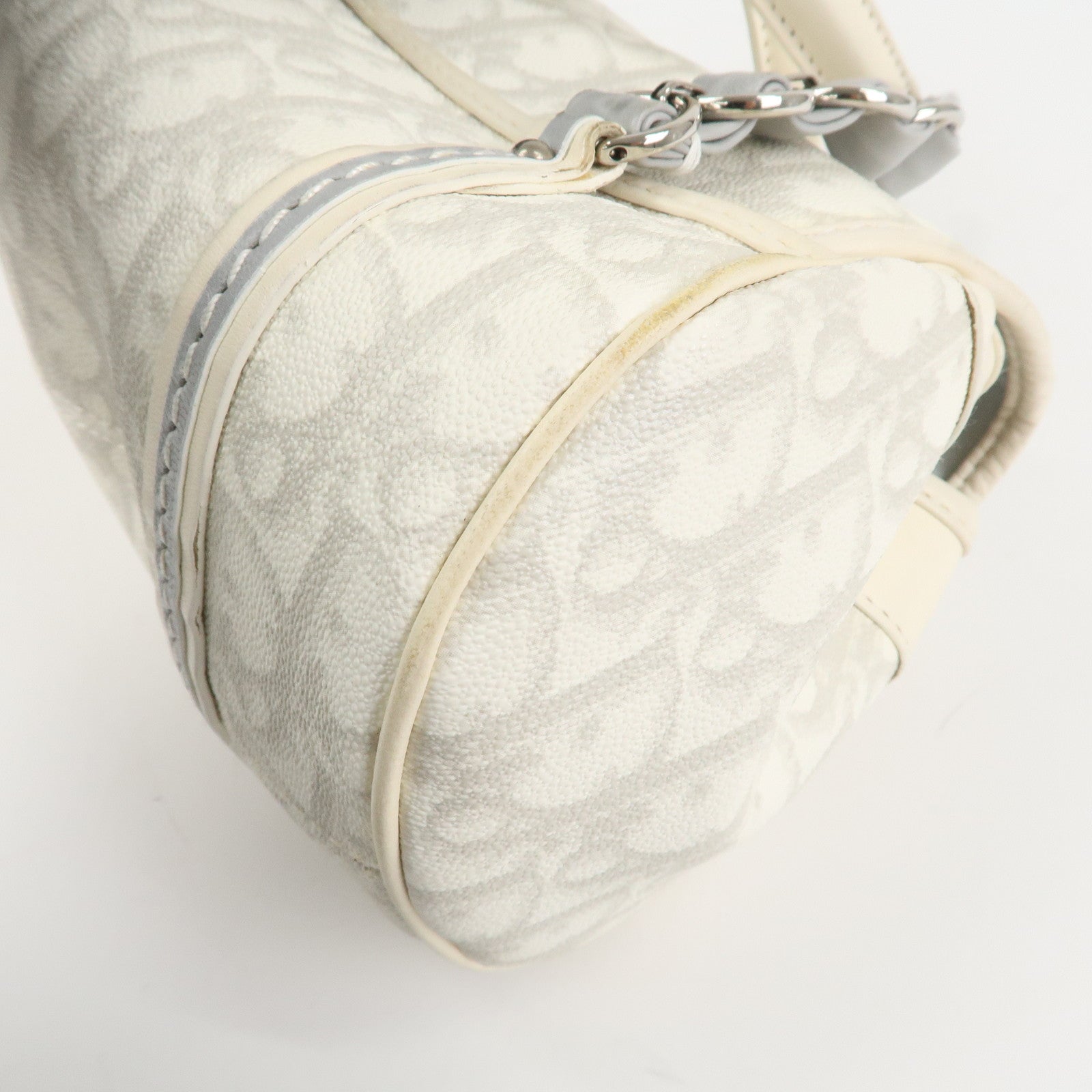 Christian Dior Trotter Romantic Heart PVC Leather Hand Bag 01-RU-0037 Used