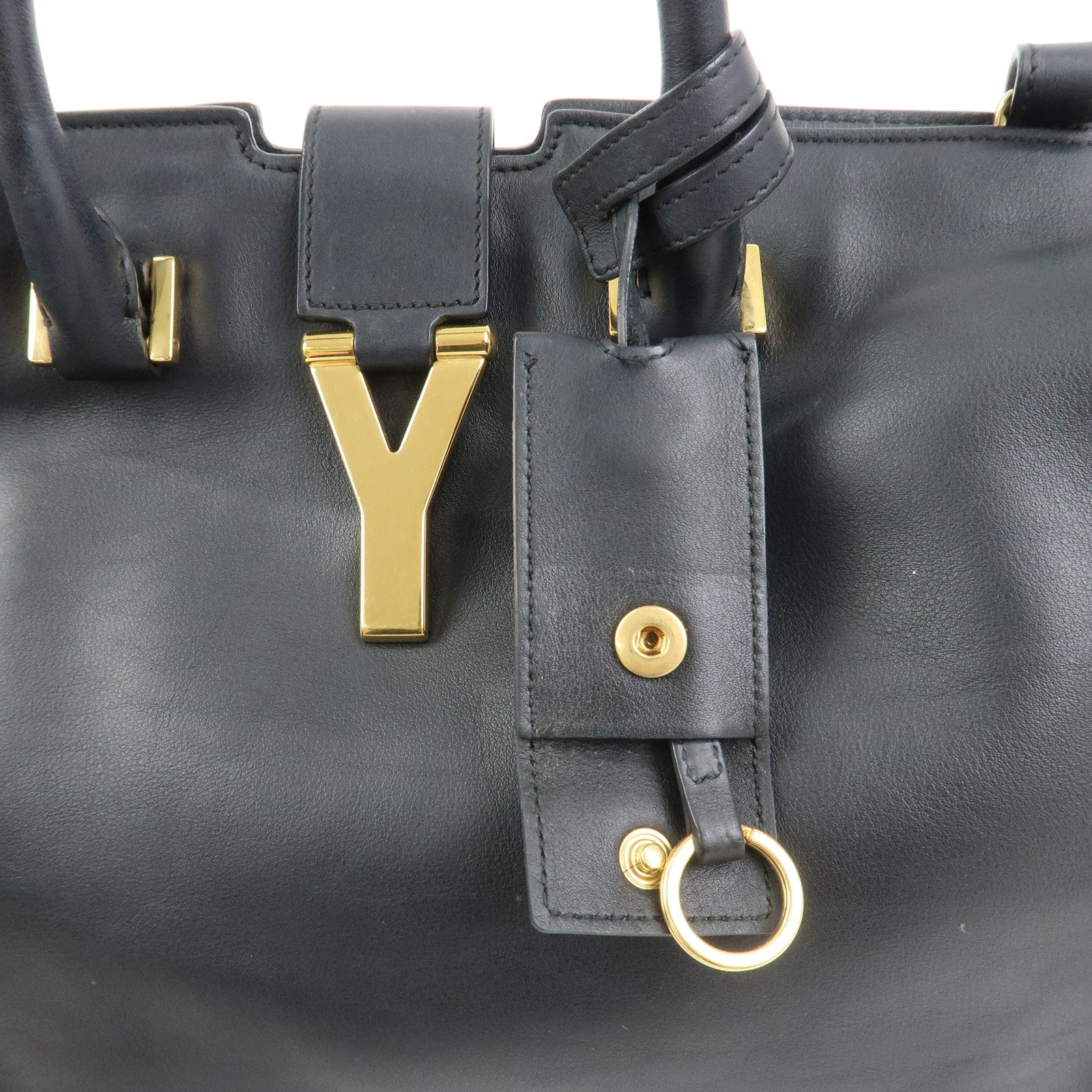 SAINT LAURENT PARIS Petit Cabas Y-Line 2Way Bag Hand Bag 311210