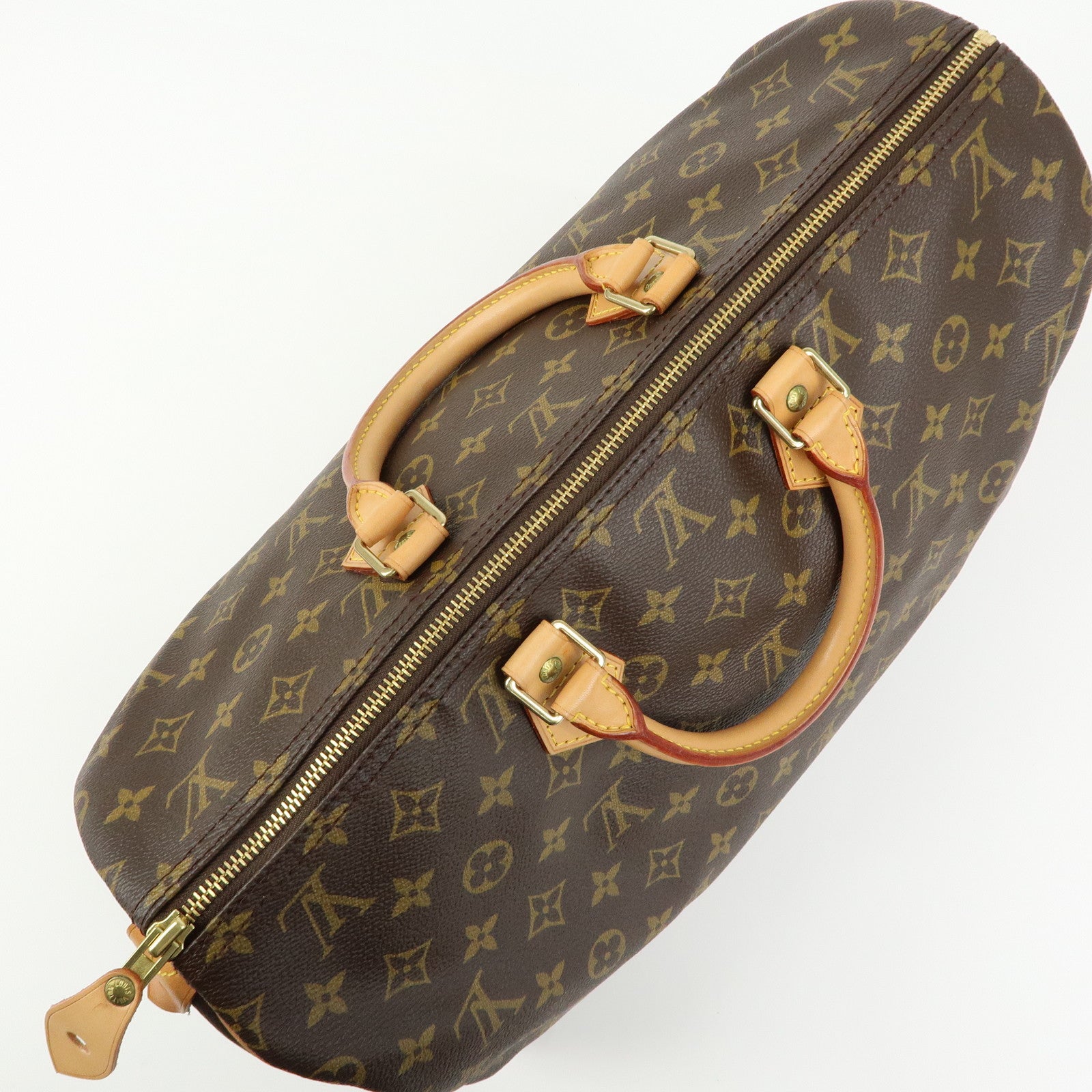 Louis Vuitton Monogram Speedy 40 Hand Bag Boston Bag Brown M41522