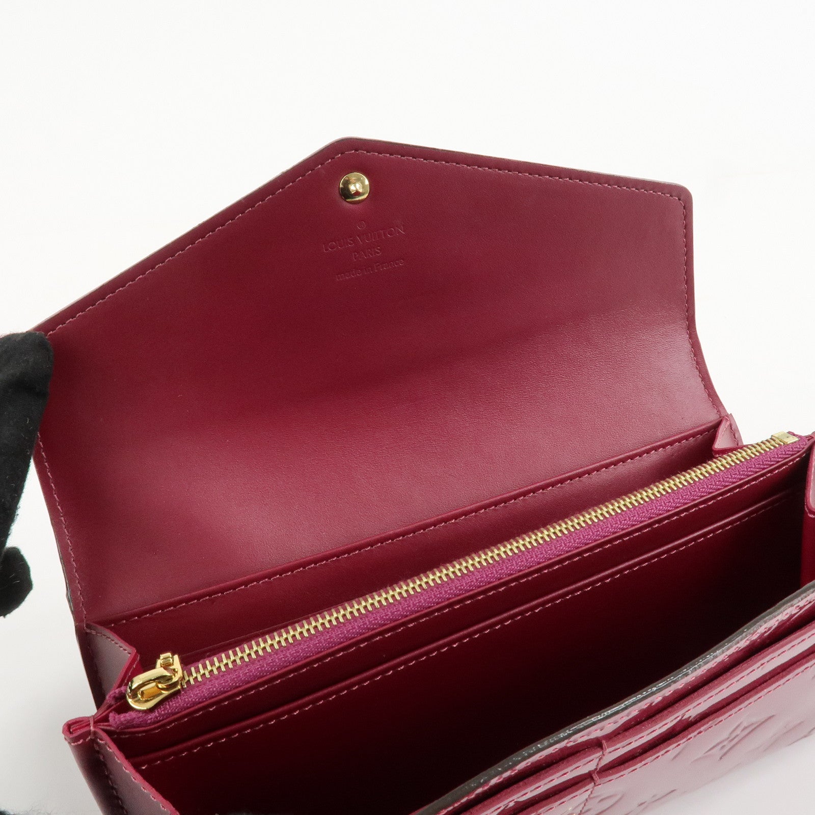 Louis Vuitton Monogram Vernis Portefeuille Sarah Long Wallet M90154 Used
