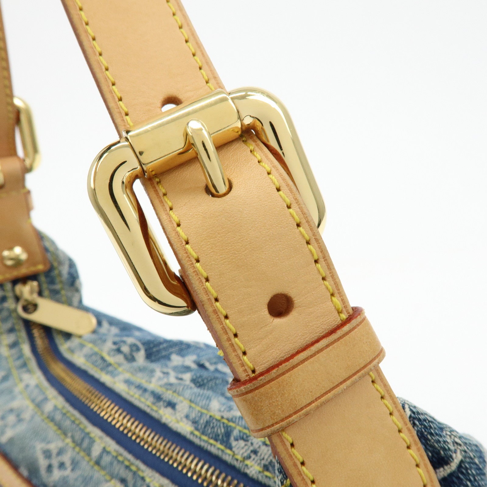 Louis Vuitton Monogram Denim Baggy PM 2Way Bag Shoulder Bag M95049