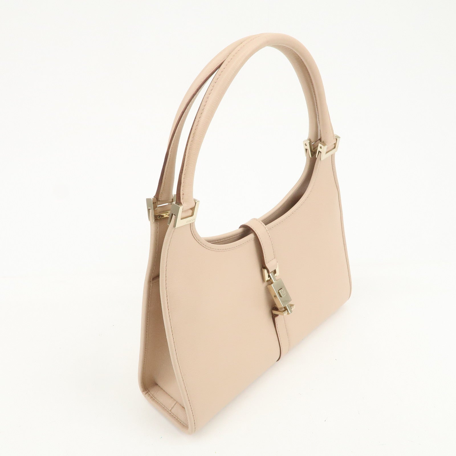 GUCCI Jackie Leather Shoulder Bag Hand Bag Pink 002 1068