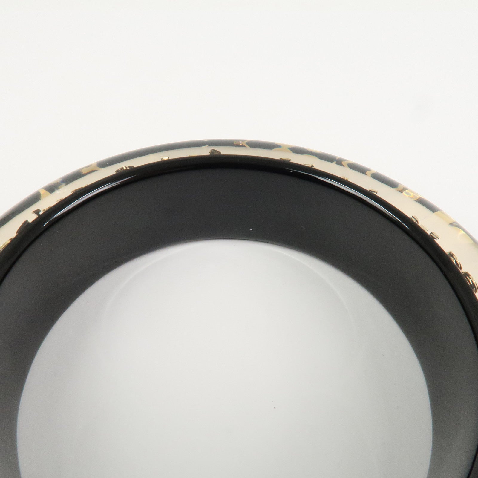 Louis Vuitton Bracelet Inclusion GM Bangle Transparent Black M65301