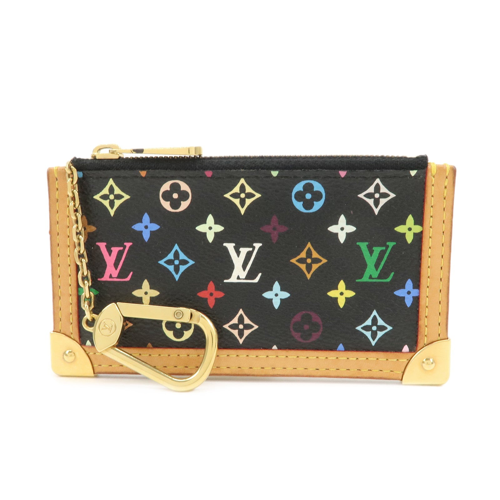 Louis Vuitton Monogram Multicolor Pochette Cles Coin Case M92654 Used
