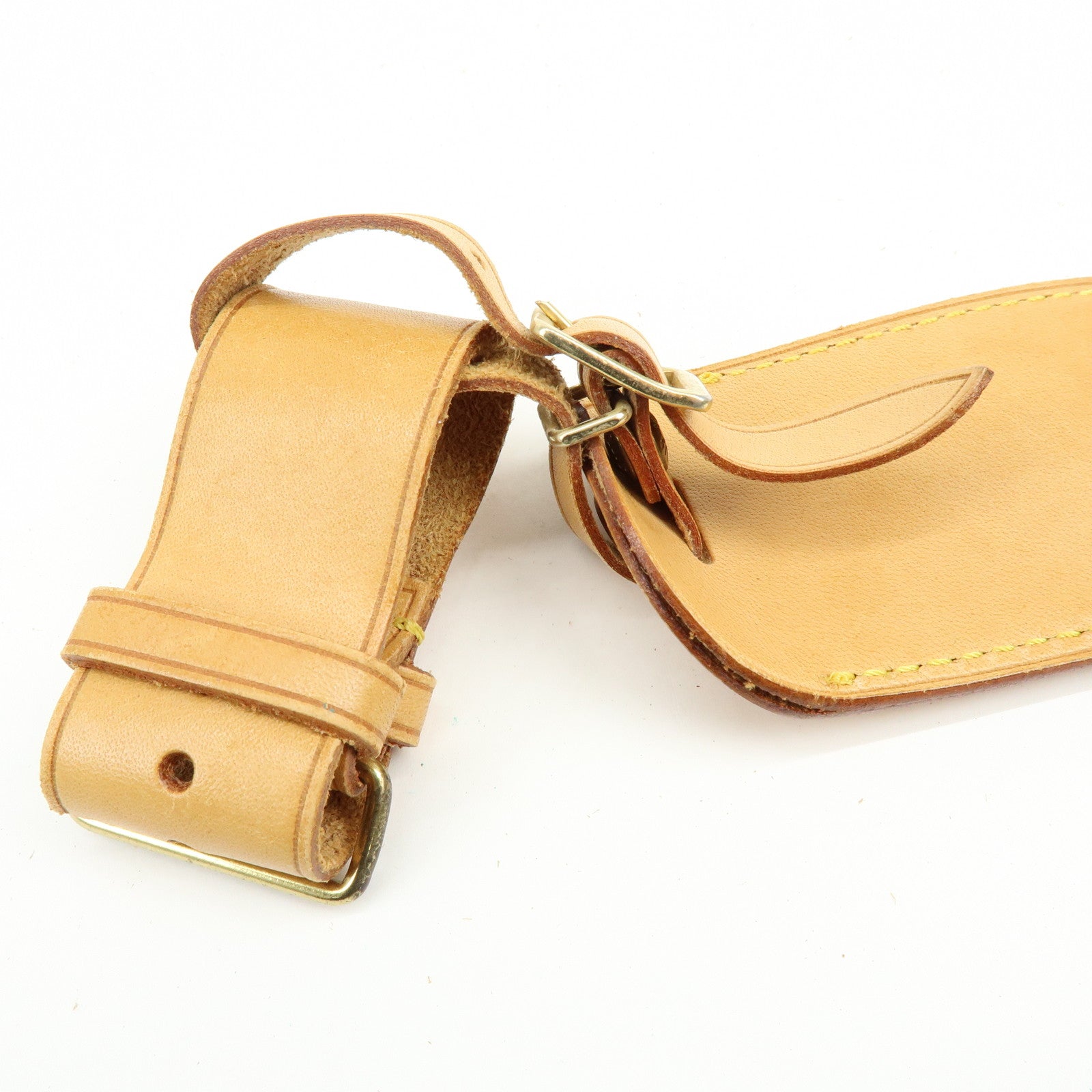 Louis Vuitton Set of 10 Leather Name Tag & Poignet Natural