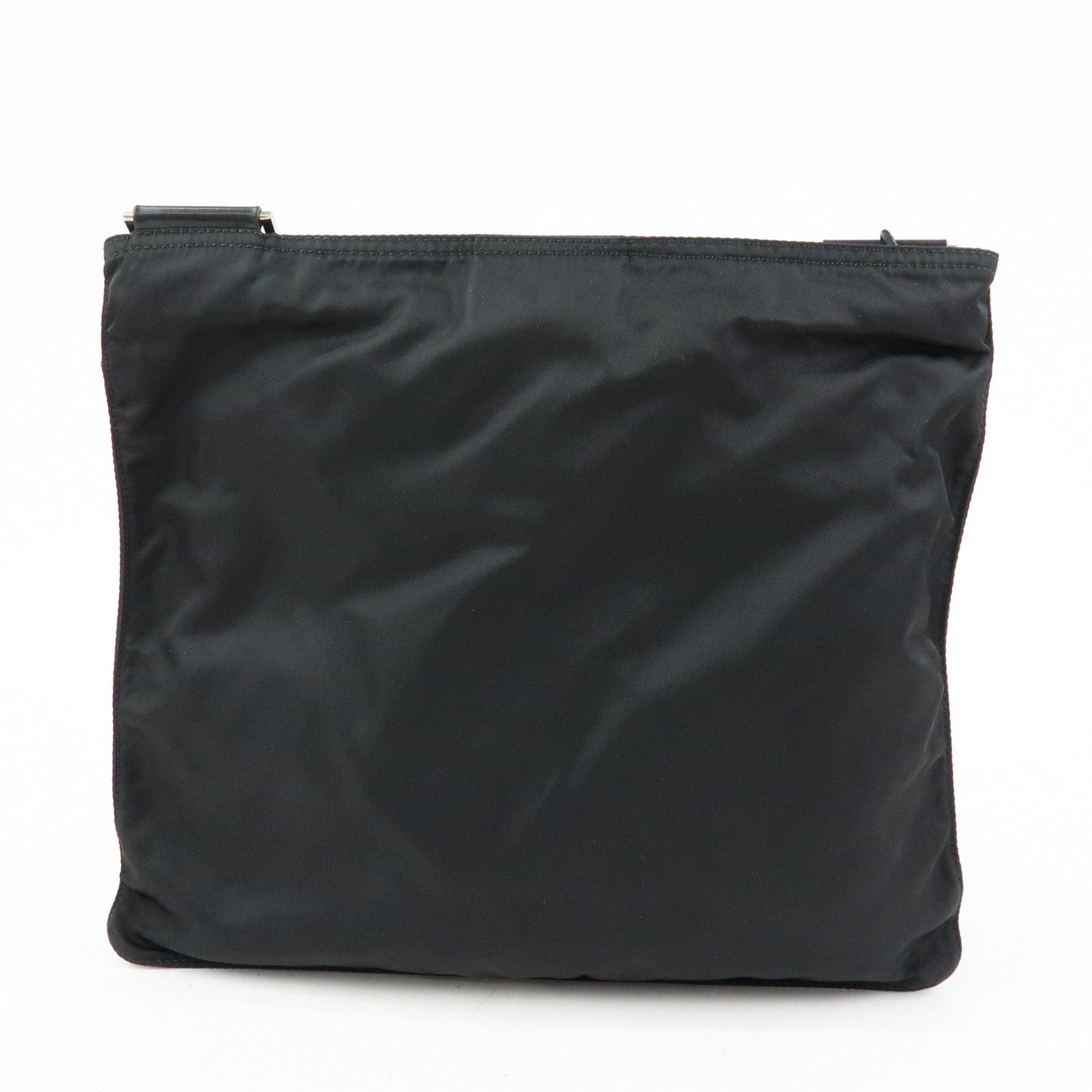 PRADA Triangle Logo Nylon Leather Shoulder Bag Crossbody Bag 2VH118