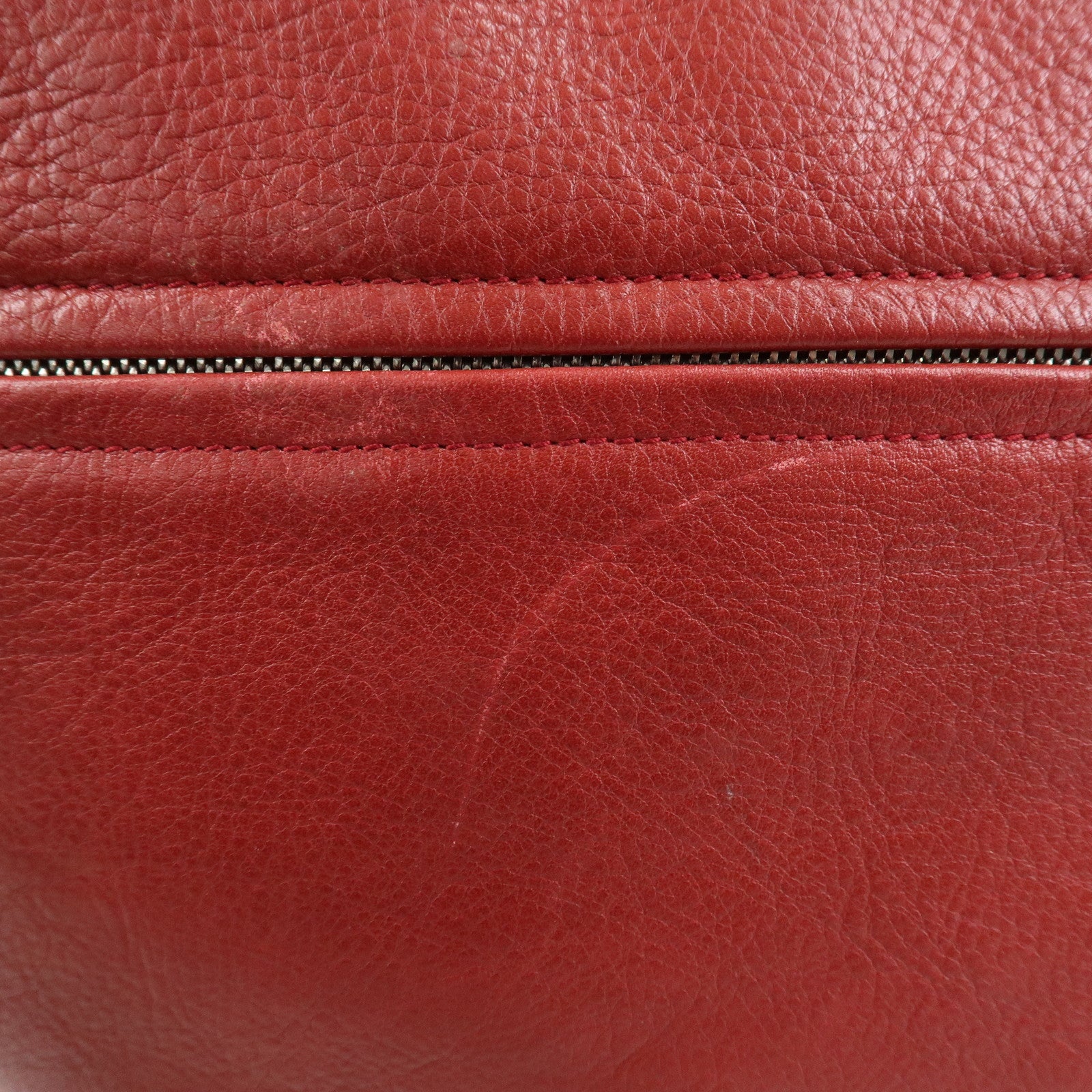 LOEWE Heritage Leather Shoulder Bag Crossbody Bag Red