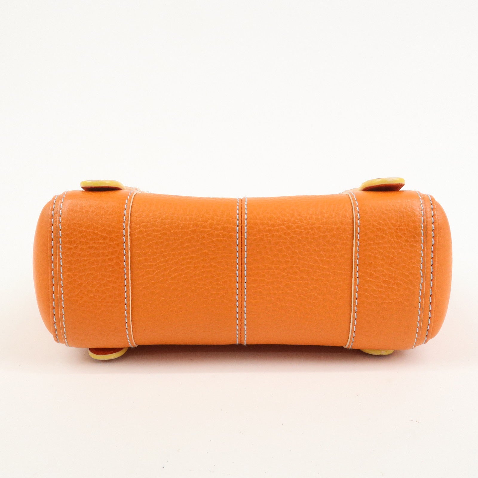 LOEWE Senda Leather Hand Bag Orange
