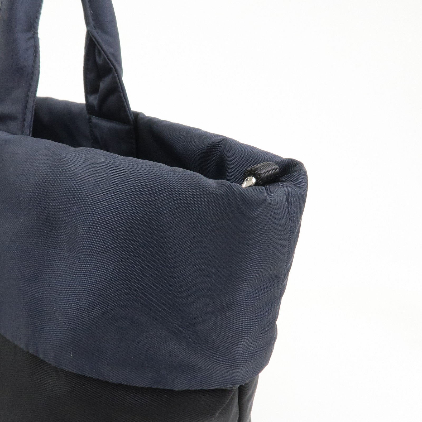 PRADA Nylon 2 Way Bag Hand Bag Shoulder Bag Black Navy BR4521