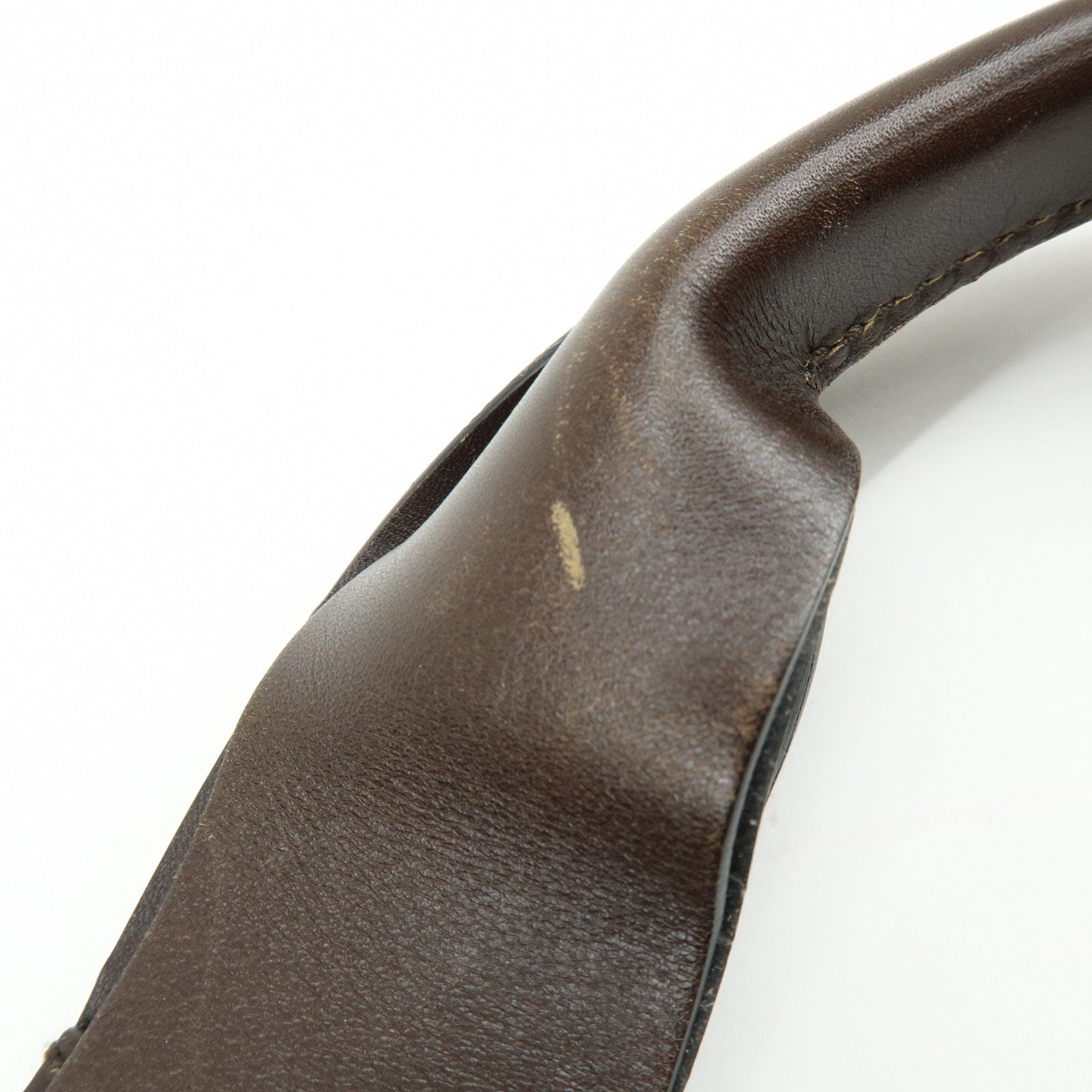 GUCCI Suede Leather Tote Bag Hand Bag Brown 95374