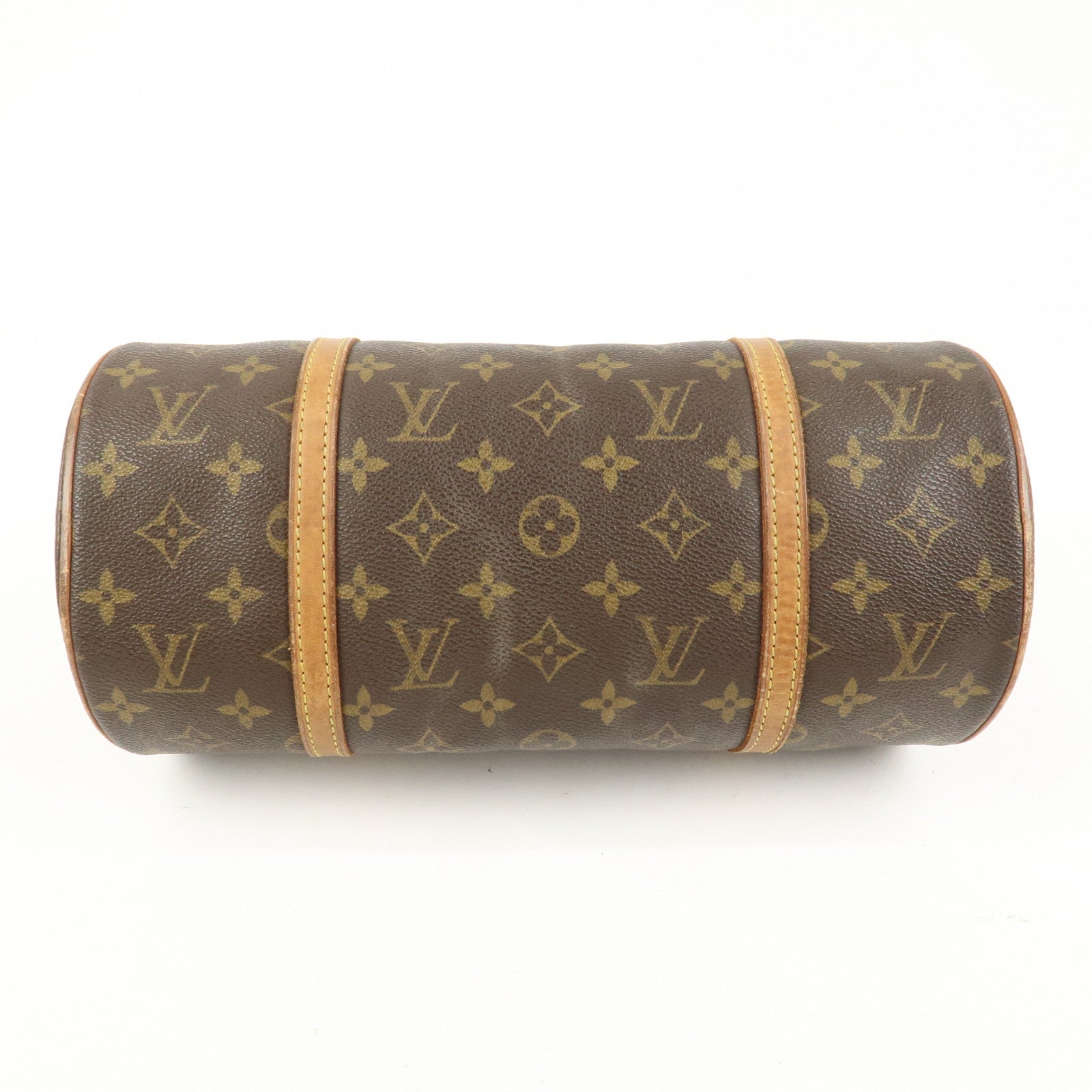 Louis Vuitton Monogram Papillon 30 Hand Bag Brown M51385