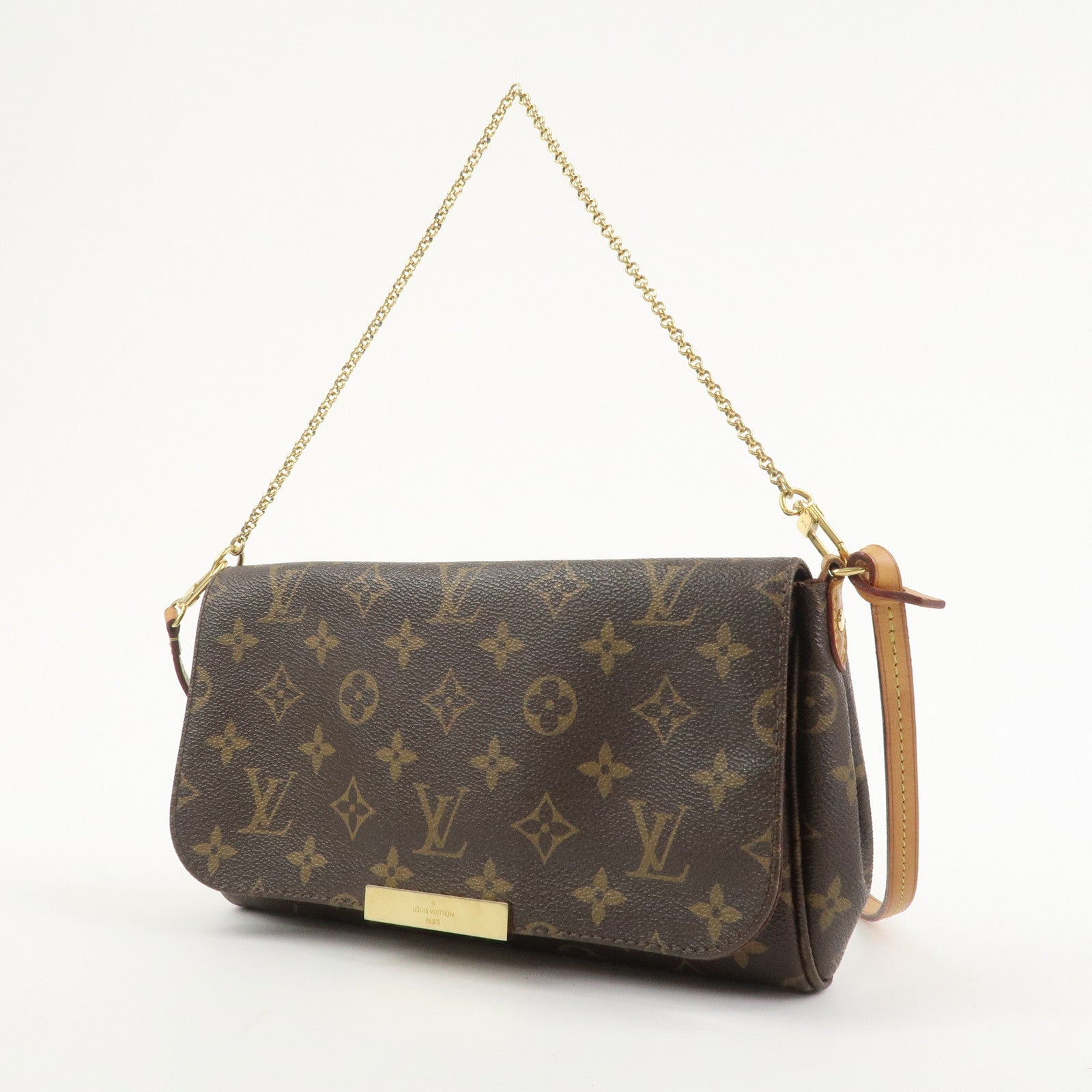 Louis Vuitton Monogram Favorite MM Shoulder Bag Brown M40718