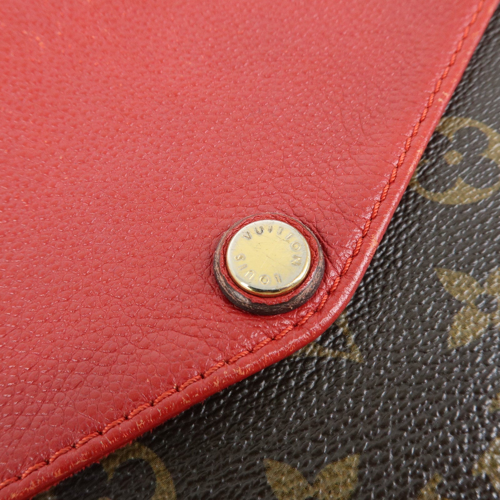 Louis Vuitton Monogram Twice Shoulder Crossbody Bag Cerise M50184