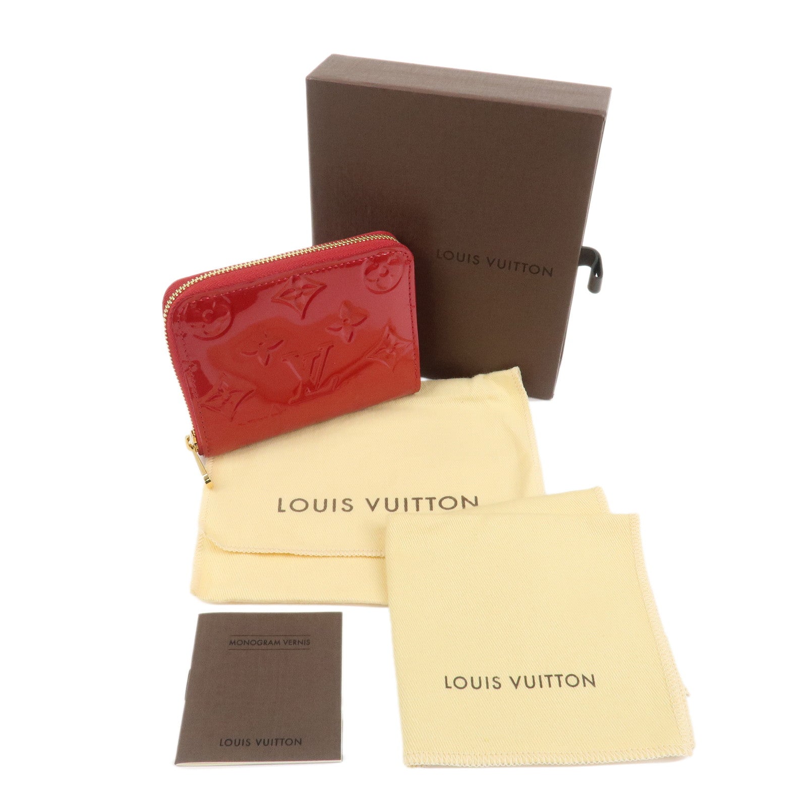 Louis Vuitton Monogram Vernis Zippy Coin Purse Pomme d'Amour M93608