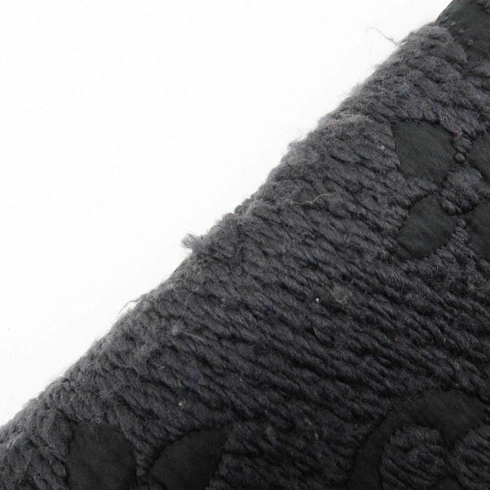 Louis Vuitton Echarpe Logomania Wool Silk Scarf Black M72431