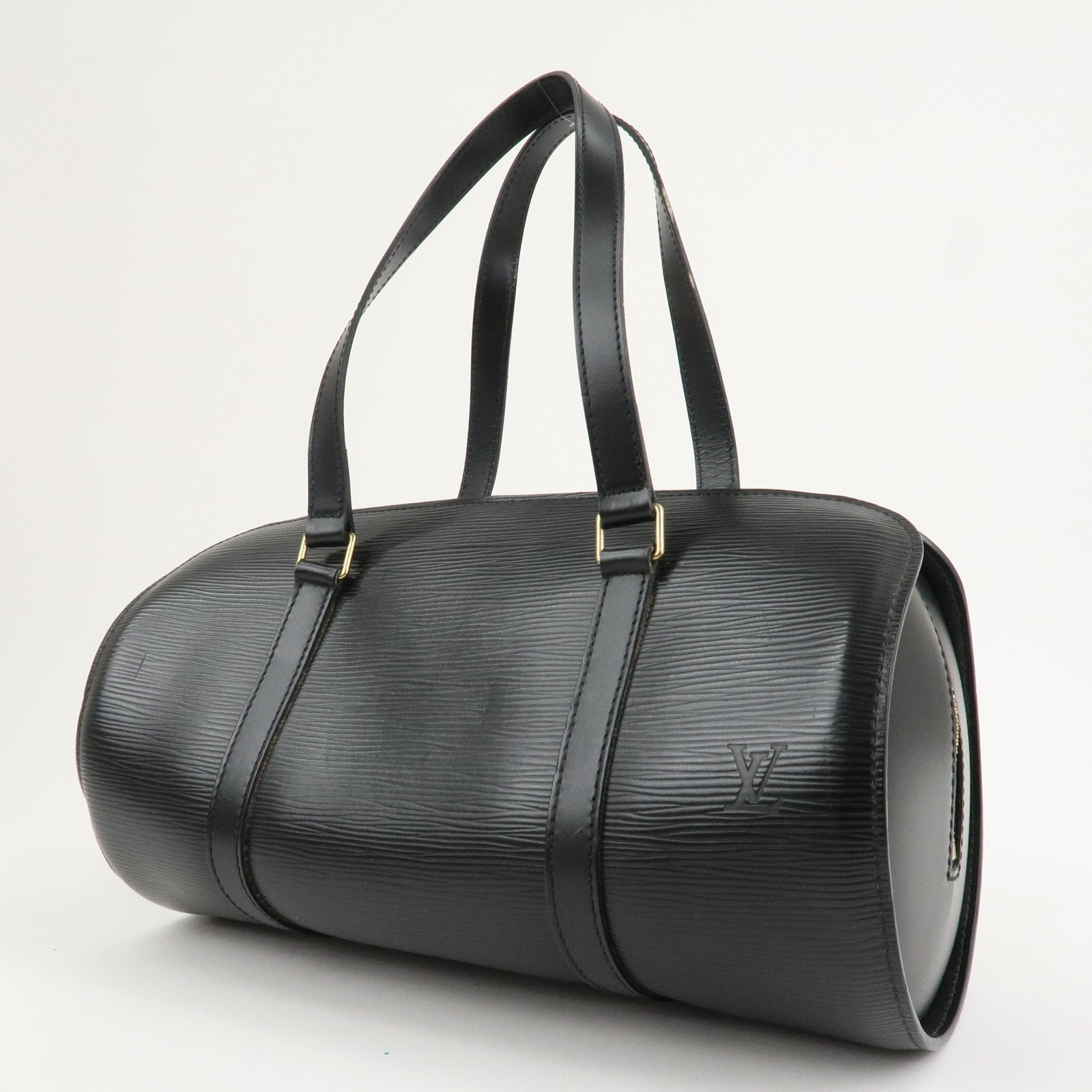 Louis Vuitton Epi Soufflot Hand Bag Shoulder Bag Noir Black M52862