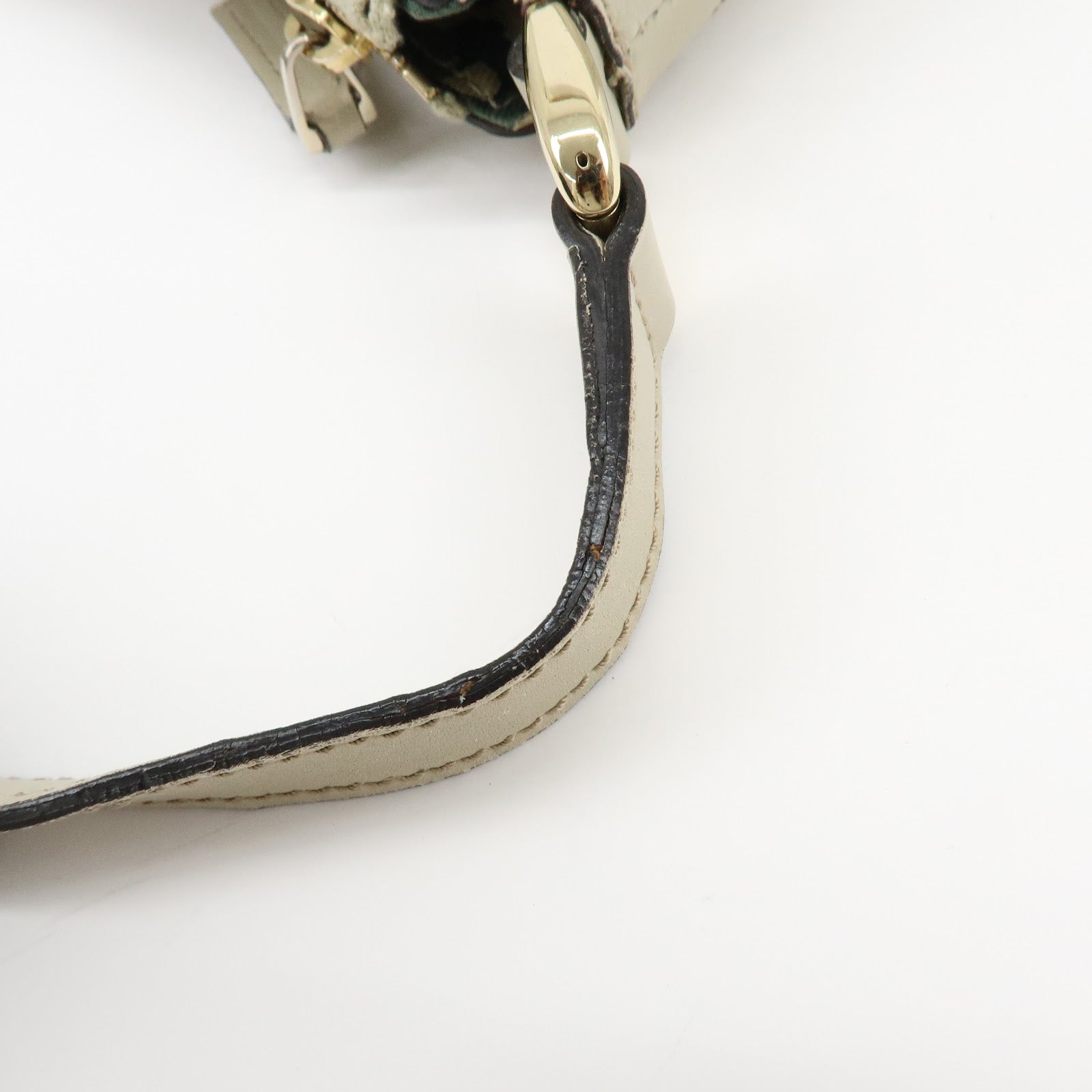 Gucci Abbey Guccissima Leather Shoulder Crossbody Bag Ivory 203257