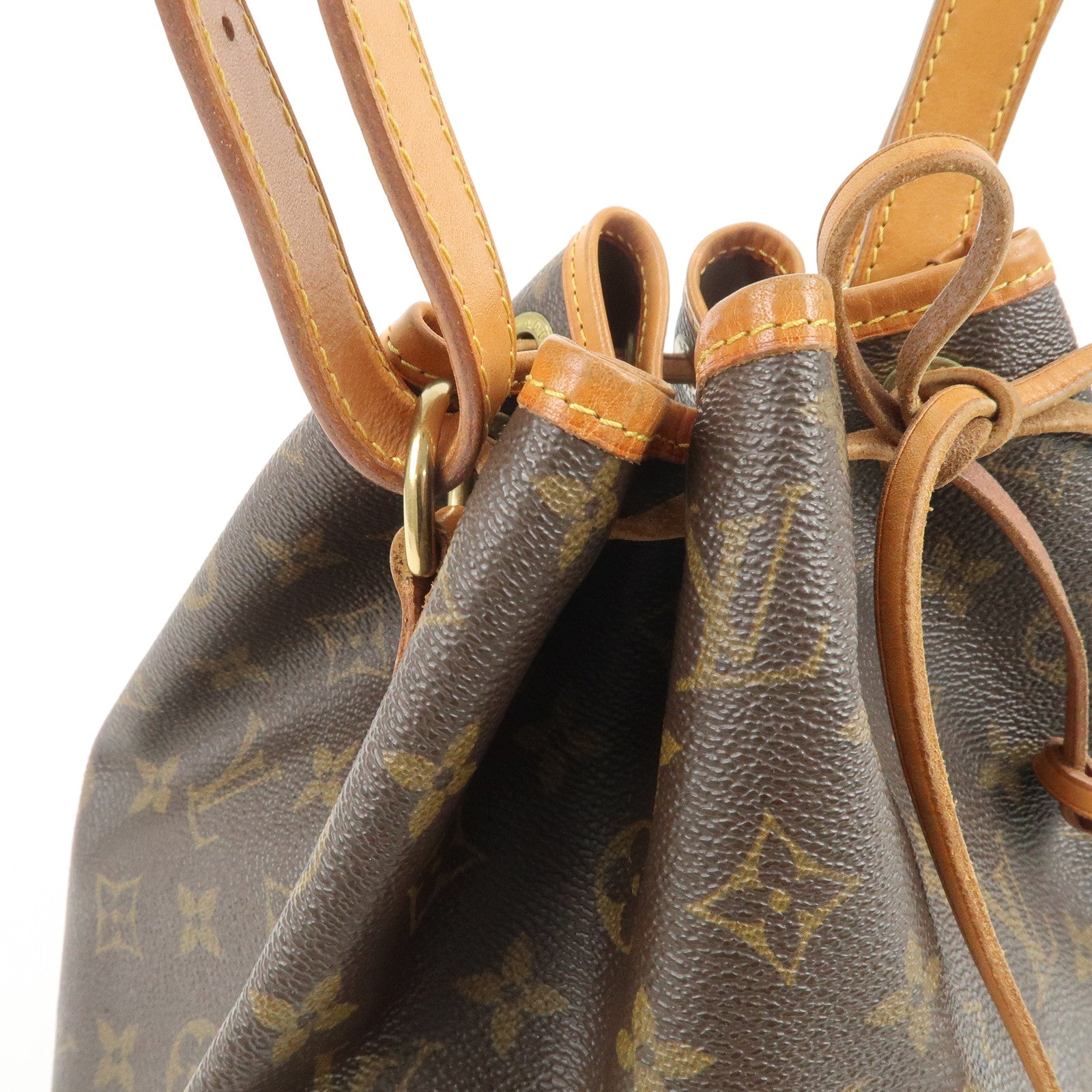 Louis Vuitton Monogram Petit Noe Shoulder Bag Brown M42226
