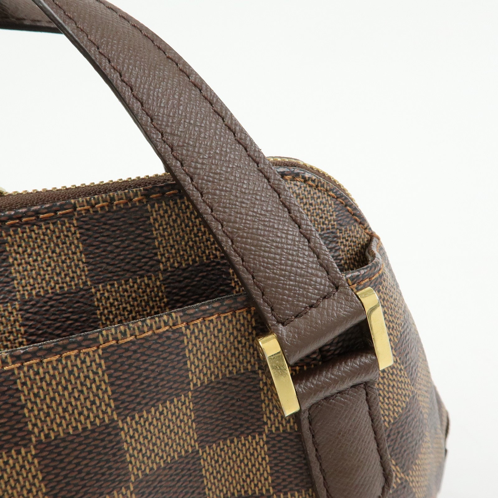 Louis Vuitton Damier Canvas Belem PM Hand Bag Ebene Brown N51173