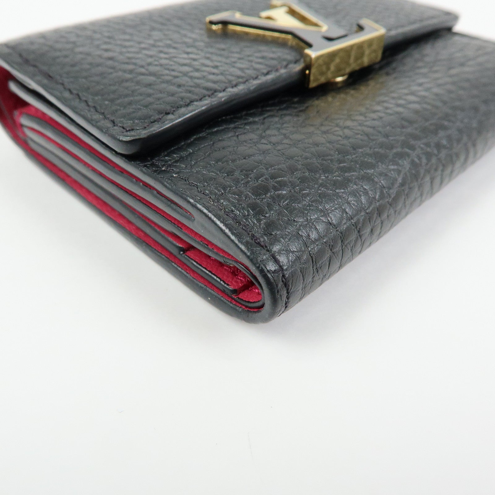 Louis Vuitton Portefoille Capucines XS Compact Wallet Black M68587