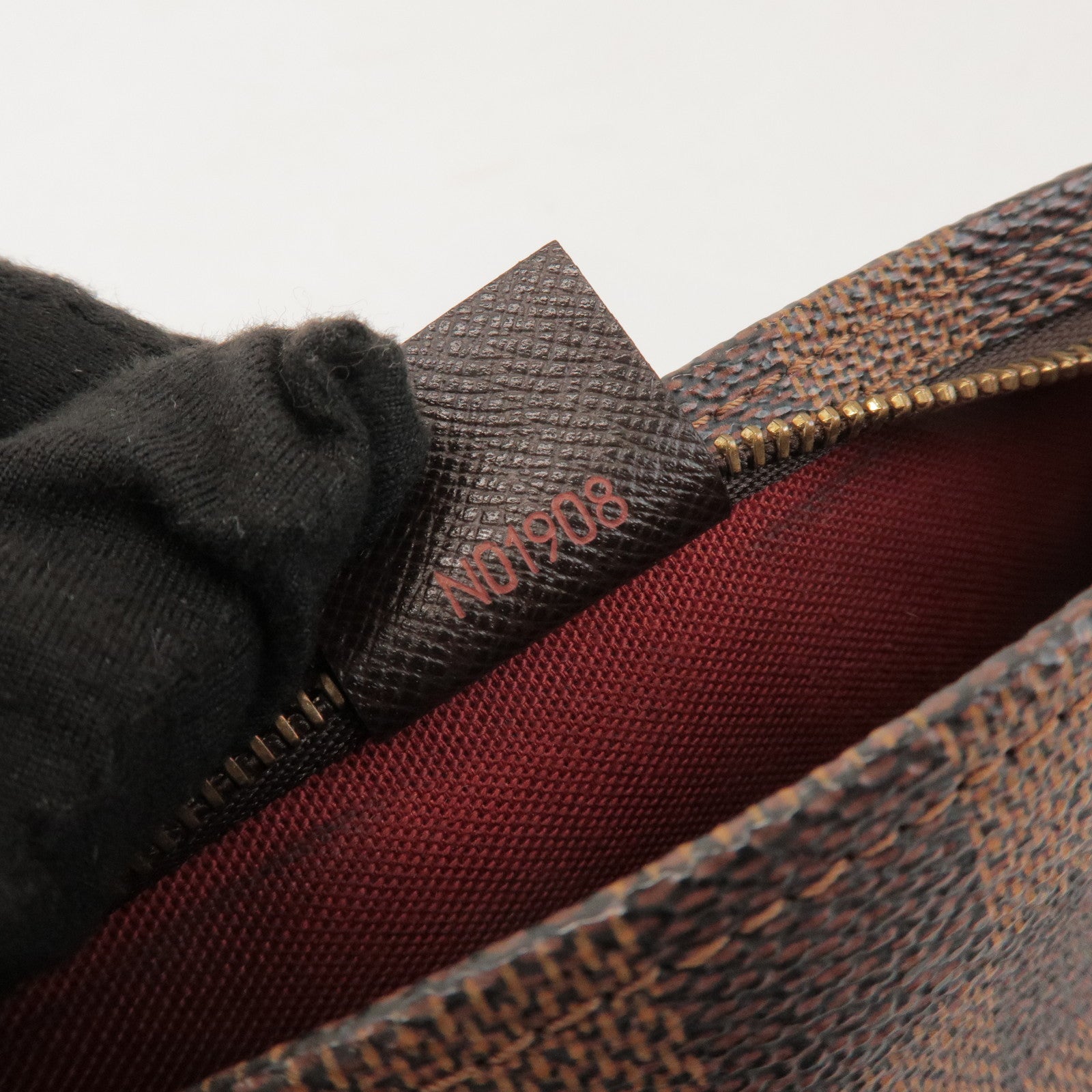 Louis Vuitton Damier Trousse Makeup Accessory Pouch Brown N51982