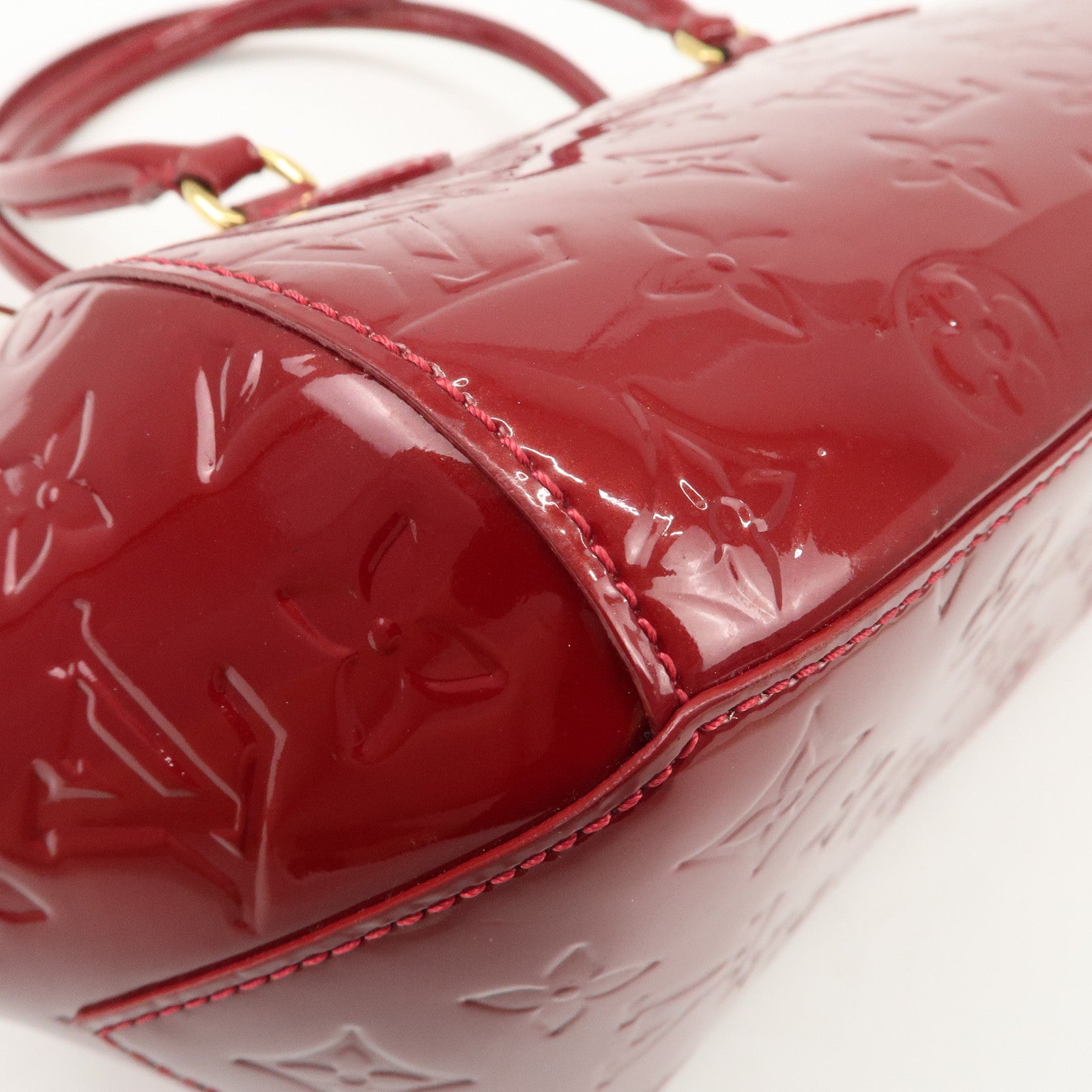 Louis Vuitton Monogram Vernis Sherwood PM Shoulder Bag Red M91494