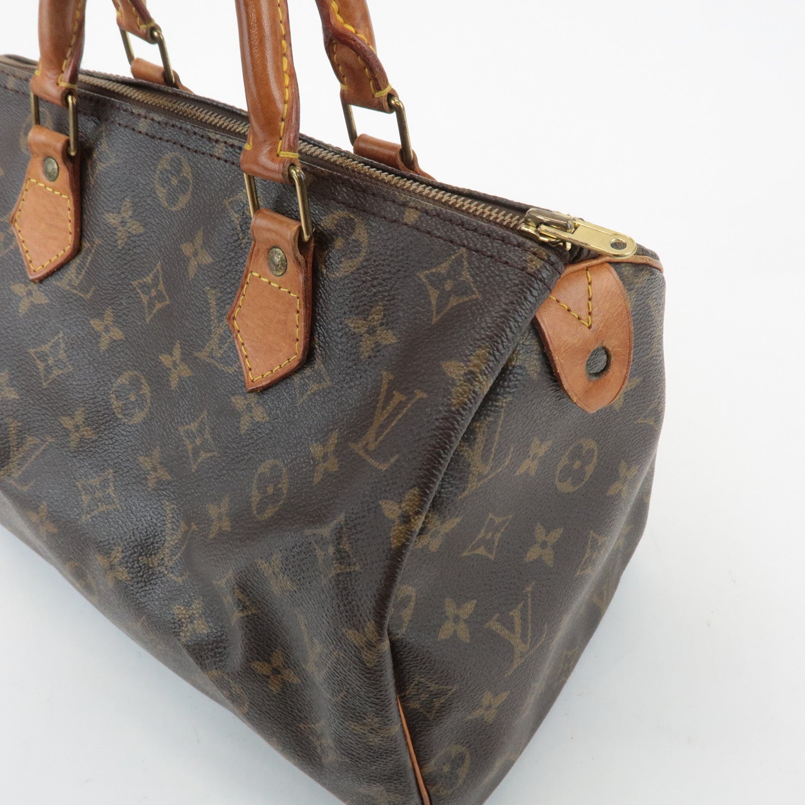 Louis Vuitton Monogram Speedy 30 Hand Bag Boston Bag M41526 Used