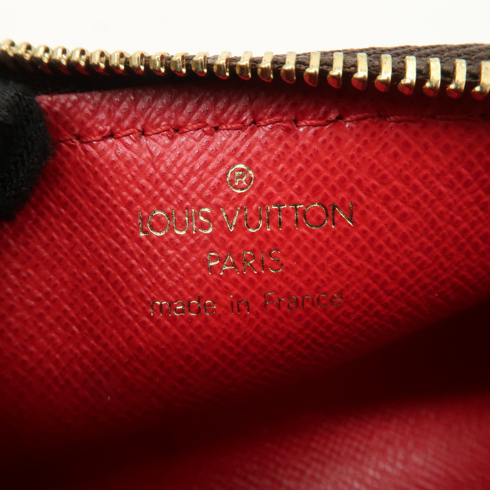 Louis Vuitton Damier Ebene Mini Pouch for Papillon Bag Brown Used