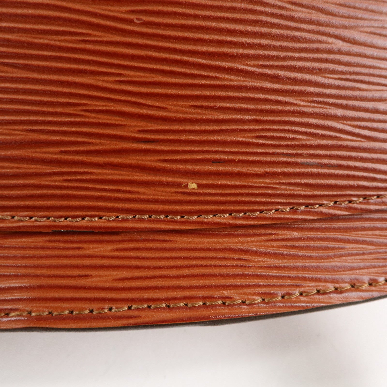 Louis Vuitton Epi Saint Cloud Shoulder Bag Kenya Brown M52193 Used