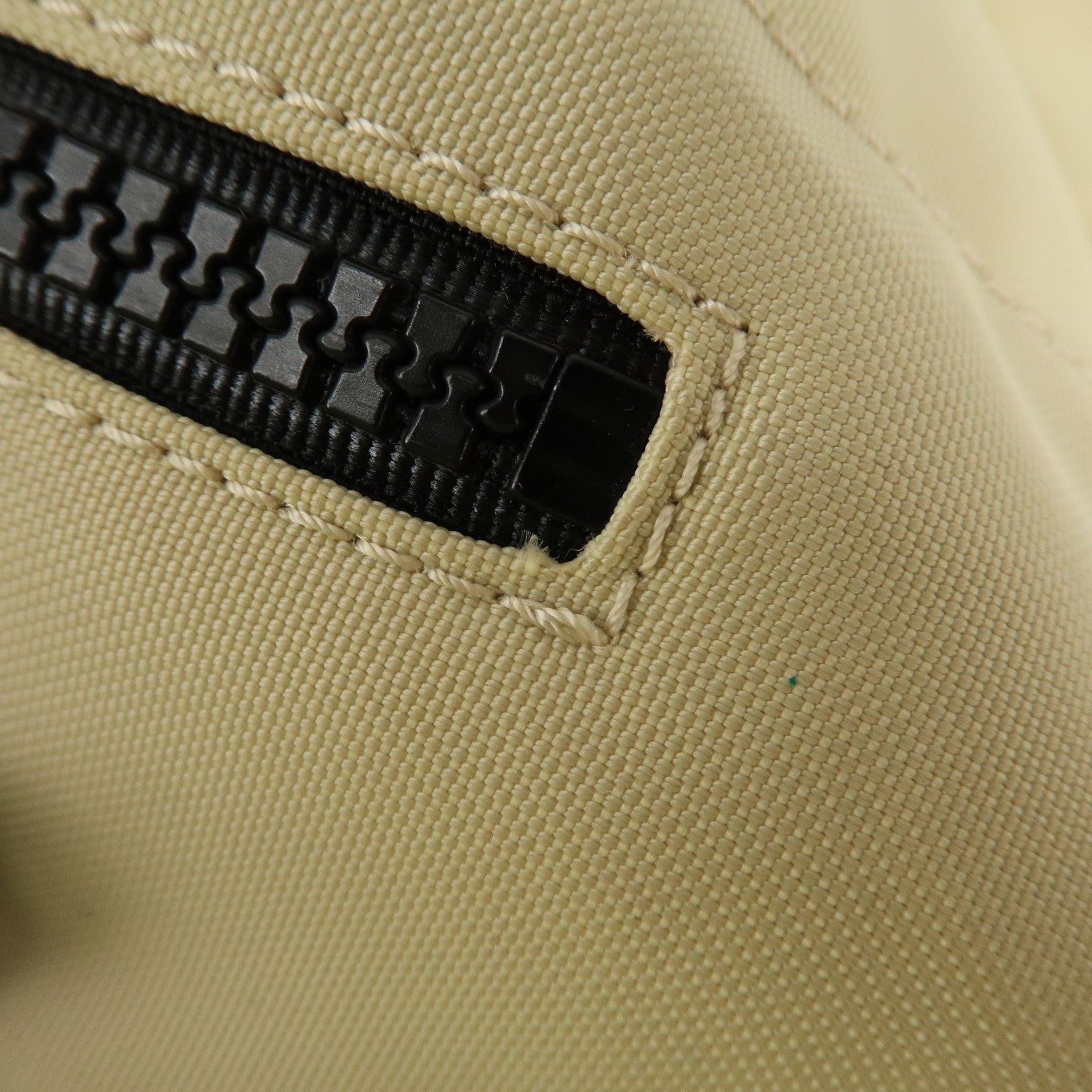 CHANEL Chanel Sport Nylon Boston Bag Beige Black A19977 Used