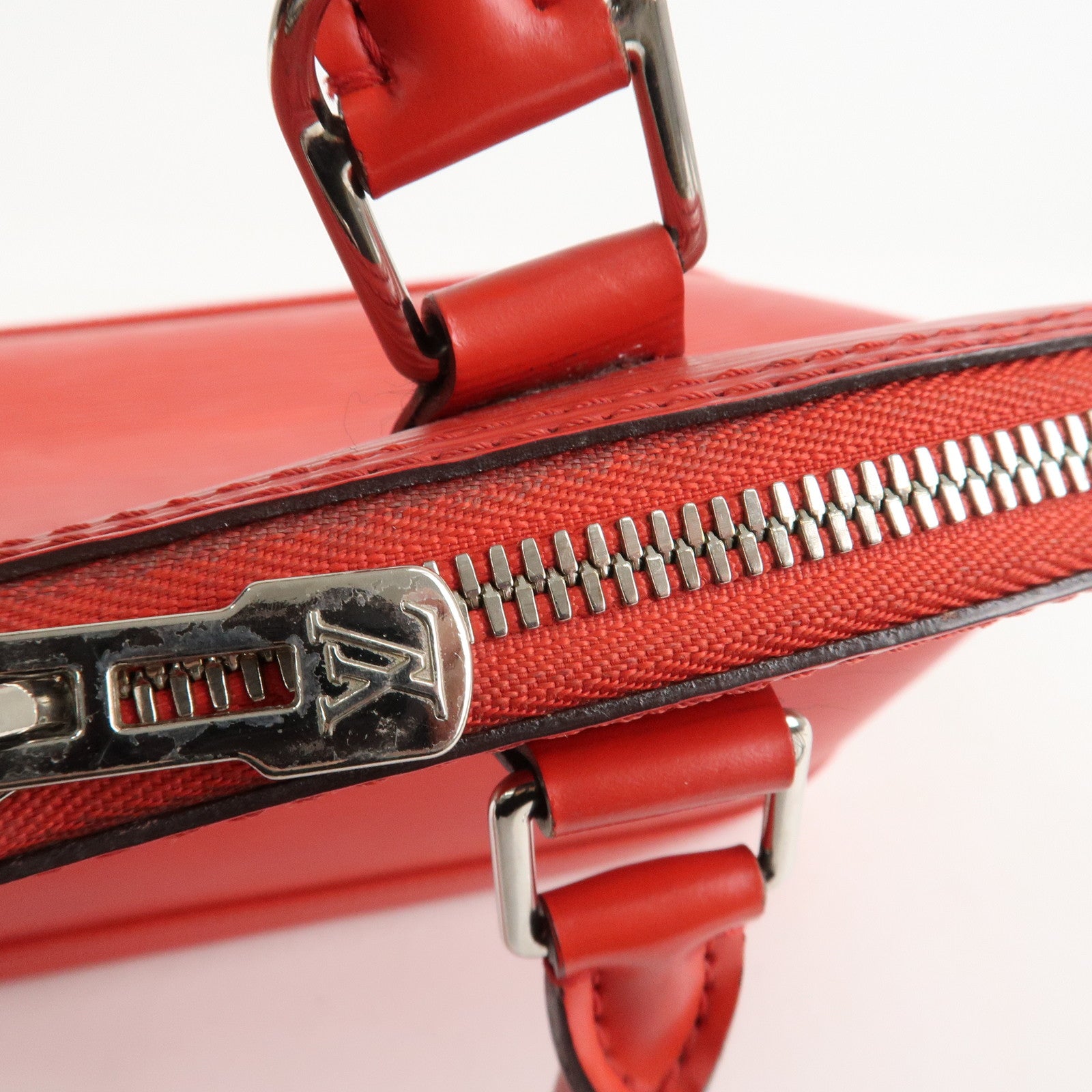 Louis Vuitton Epi Alma PM Hand Bag Coquelicot Red M41154 Used