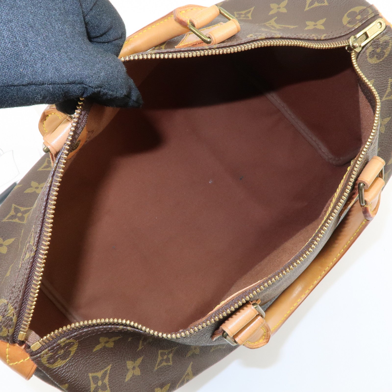 Louis Vuitton Monogram Speedy 35 Hand Bag Boston Bag M41524 Used