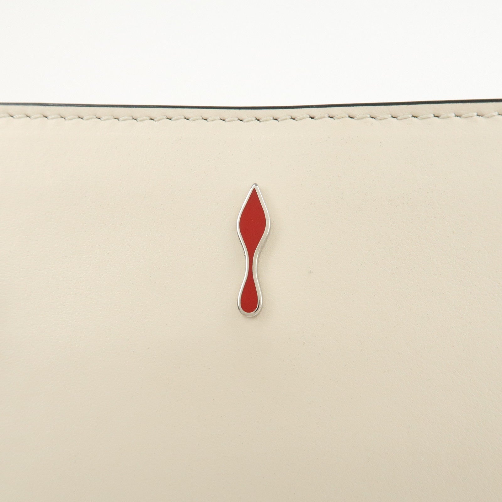 Christian Louboutin Chain Shoulder Bag Red Sole Pony Studs Used