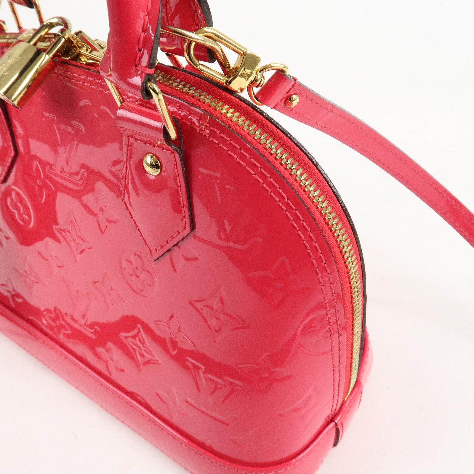 Louis Vuitton Monogram Vernis Alma BB 2Way Bag Rose Indien M91771 Used