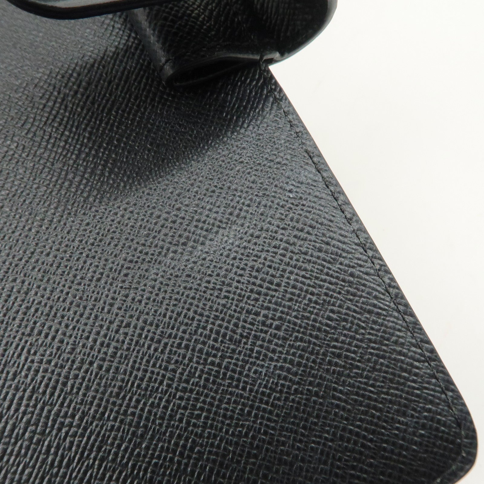 Louis Vuitton Epi Agenda MM Planner Cover Noir Black R20202 Used