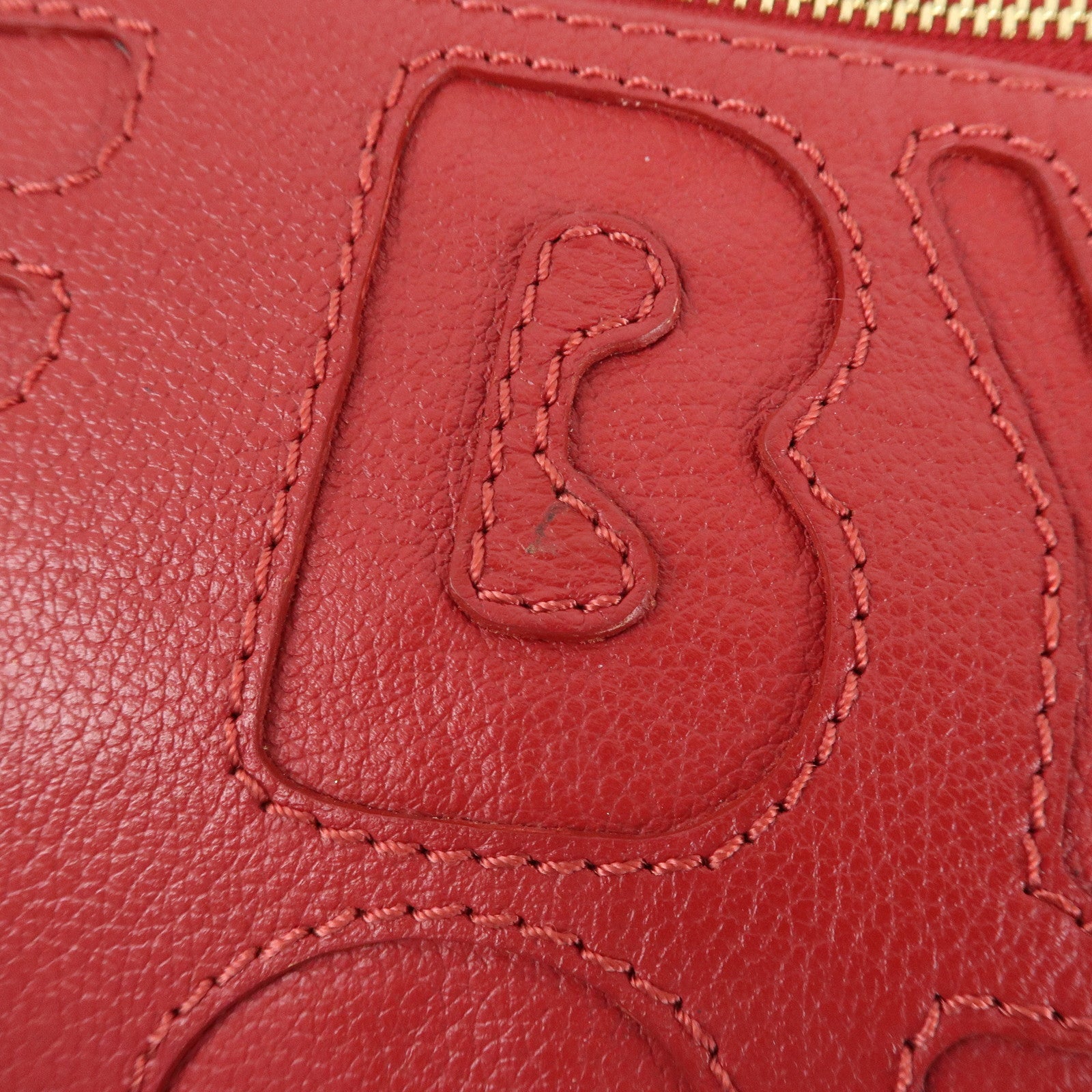 Chloe See By Chloe Leather Tote Bag Shoulder Bag Red Used