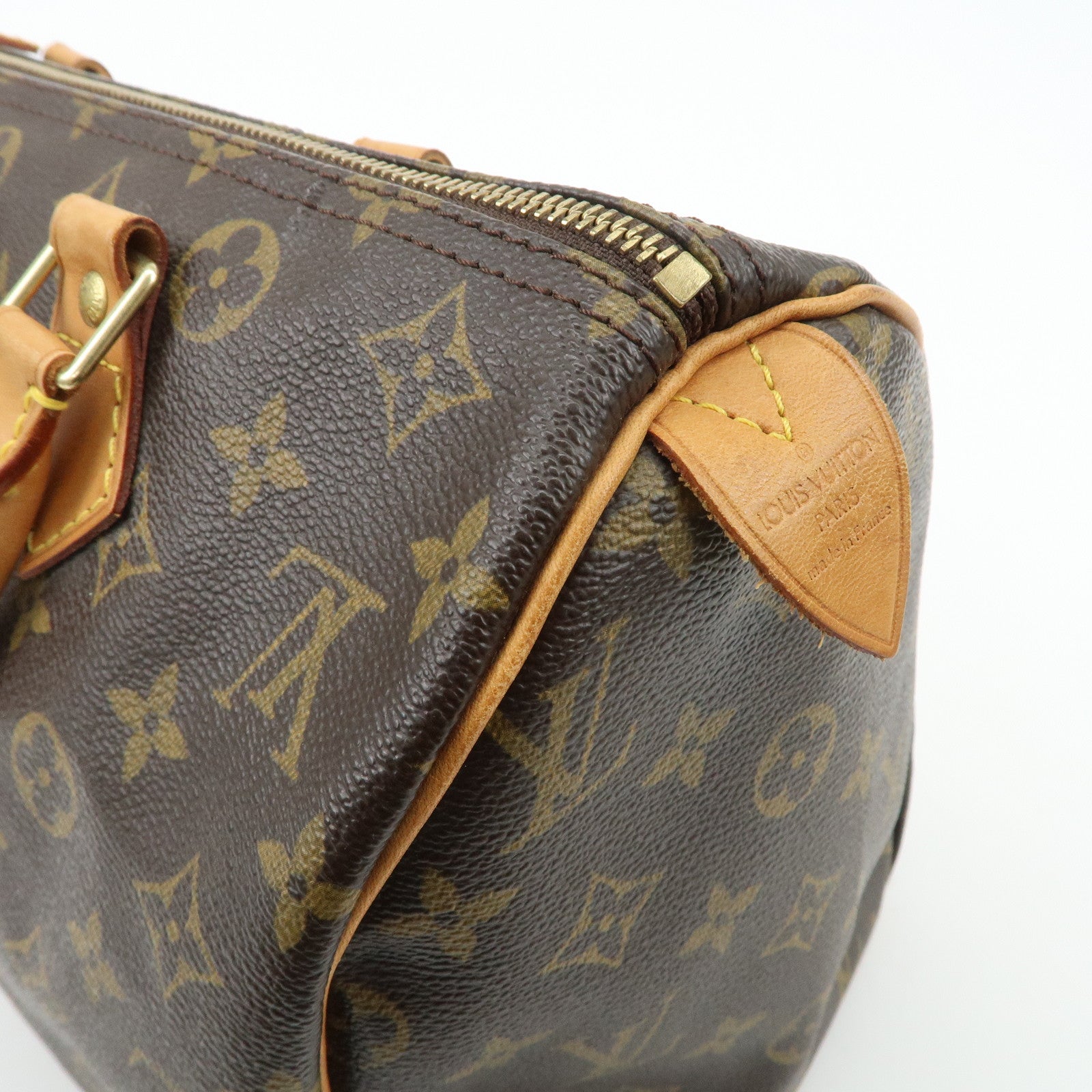 Louis Vuitton Monogram Speedy 30 Hand Bag Boston Bag M41526 Used