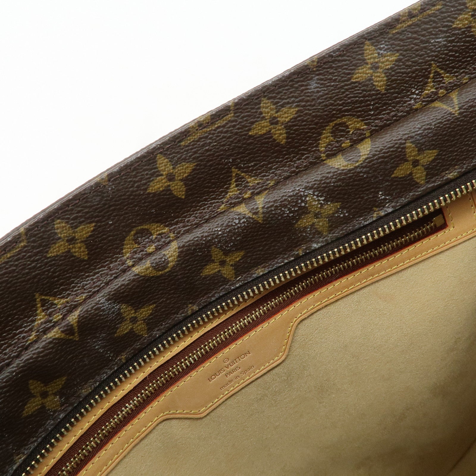 Louis Vuitton Monogram Luco Tote Bag Hand Bag Brown M51155 Used