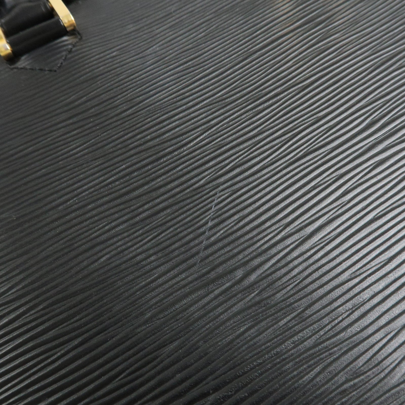 Louis Vuitton Epi Pont Neuf Hand Bag Gold HDW Noir Black M52052 Used