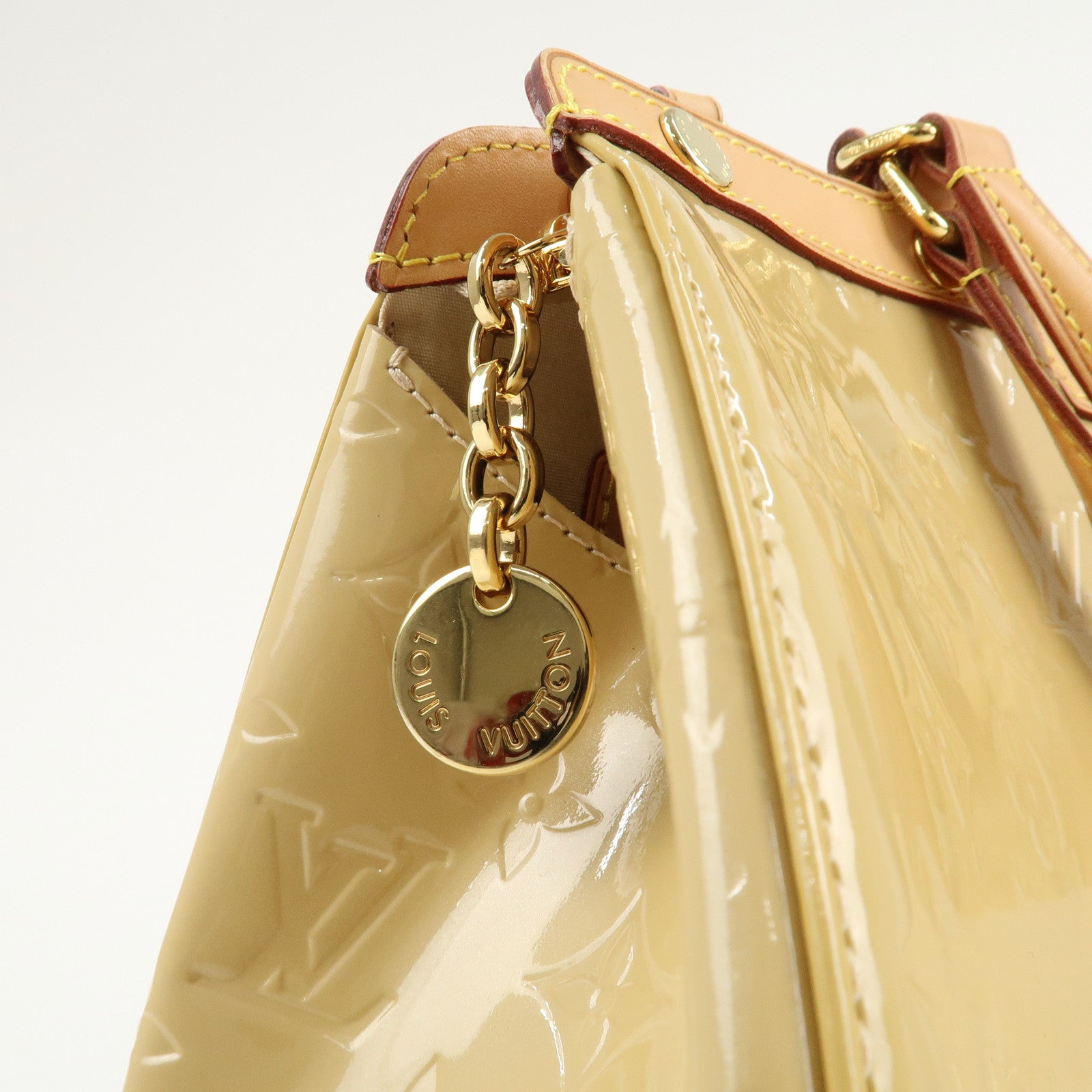 Louis Vuitton Monogram Vernis Blair MM Hand Bag Citrine M90108 Used