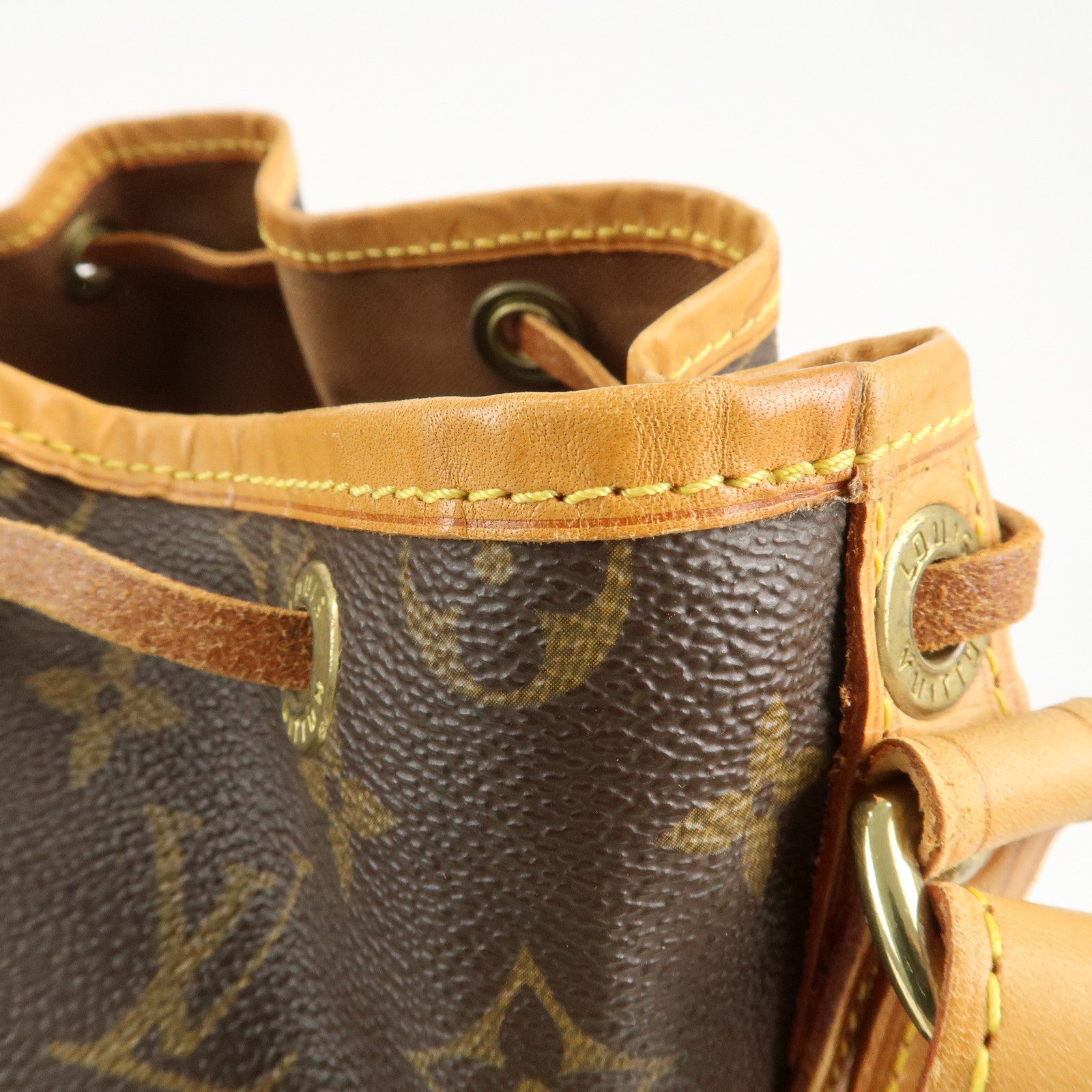 Louis Vuitton Monogram Noe Shoulder Bag Hand Bag Brown M42224 Used