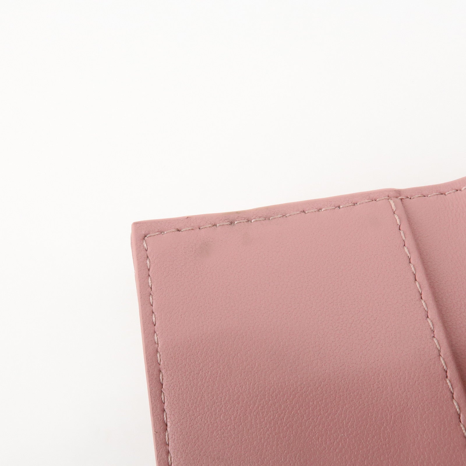 Christian Dior Cannage Leather 4 Key Case Key Chain Pink Used