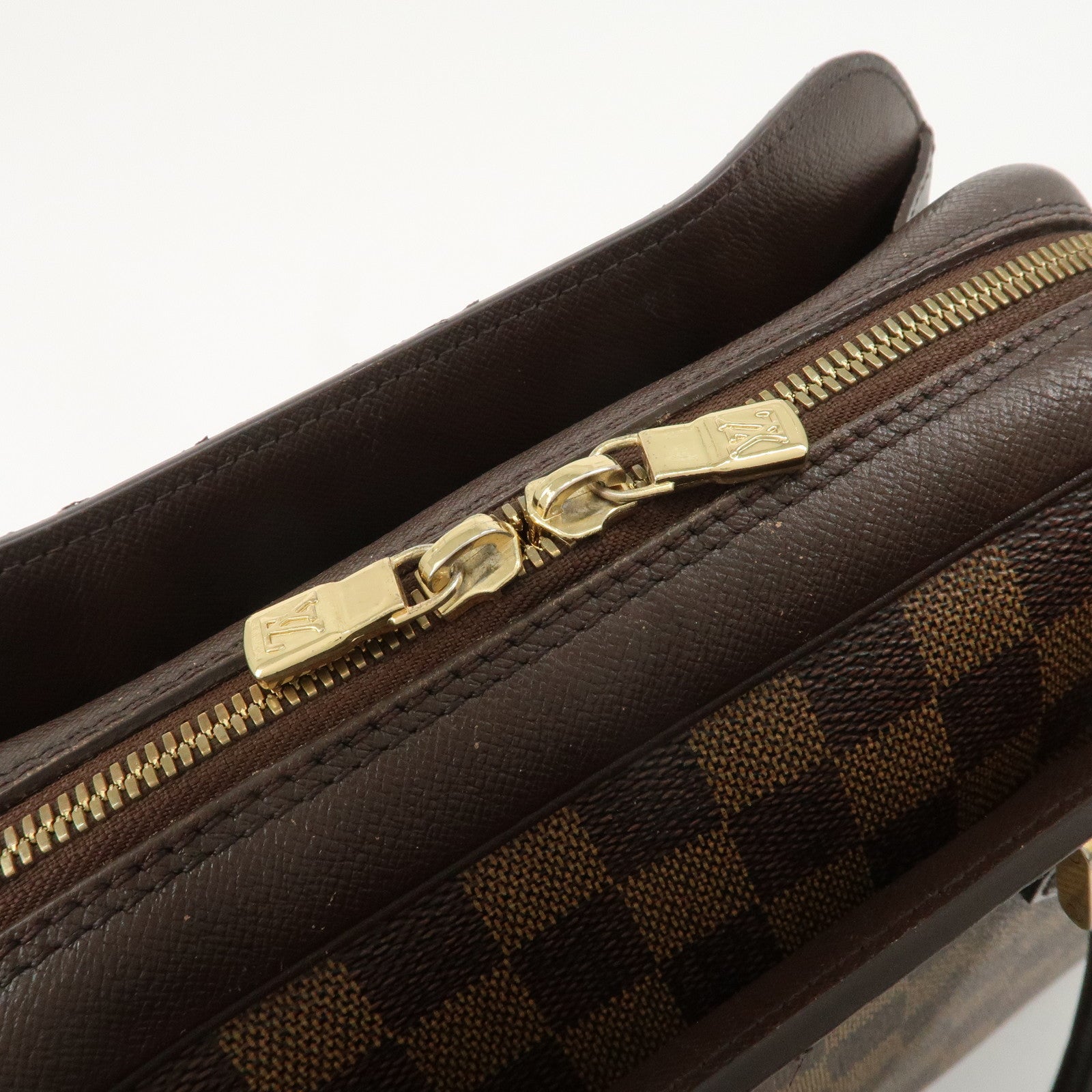 Louis Vuitton Damier Ebene Triana Hand Bag Brown N51155 Used