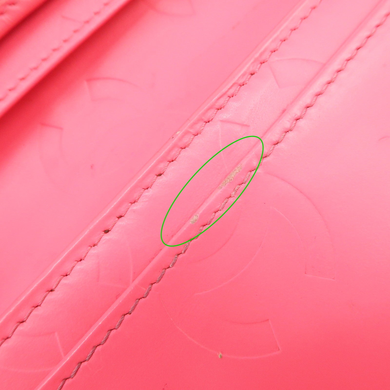 CHANEL Cambon Line Patent Leather Bi-fold Wallet Black A26717 Used