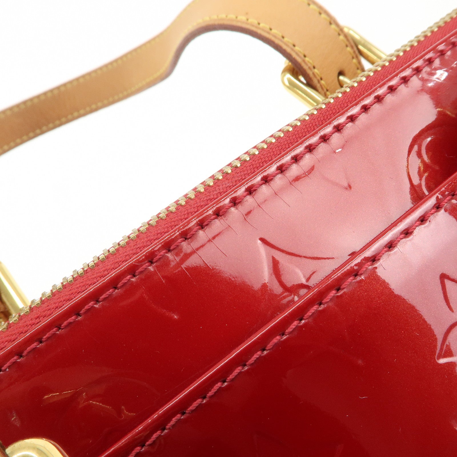 Louis Vuitton Vernis Rosewood Avenue Hand Bag Pomme D'Amour M93507 Used