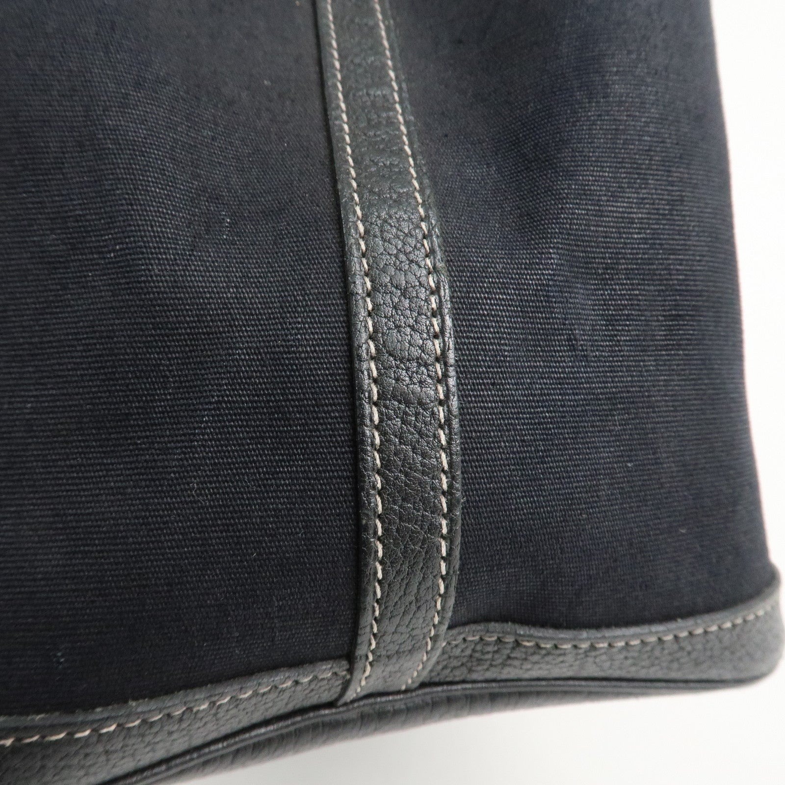 HERMES Toile Officier Negonda Garden Party PM I Stamped Tote Bag Used