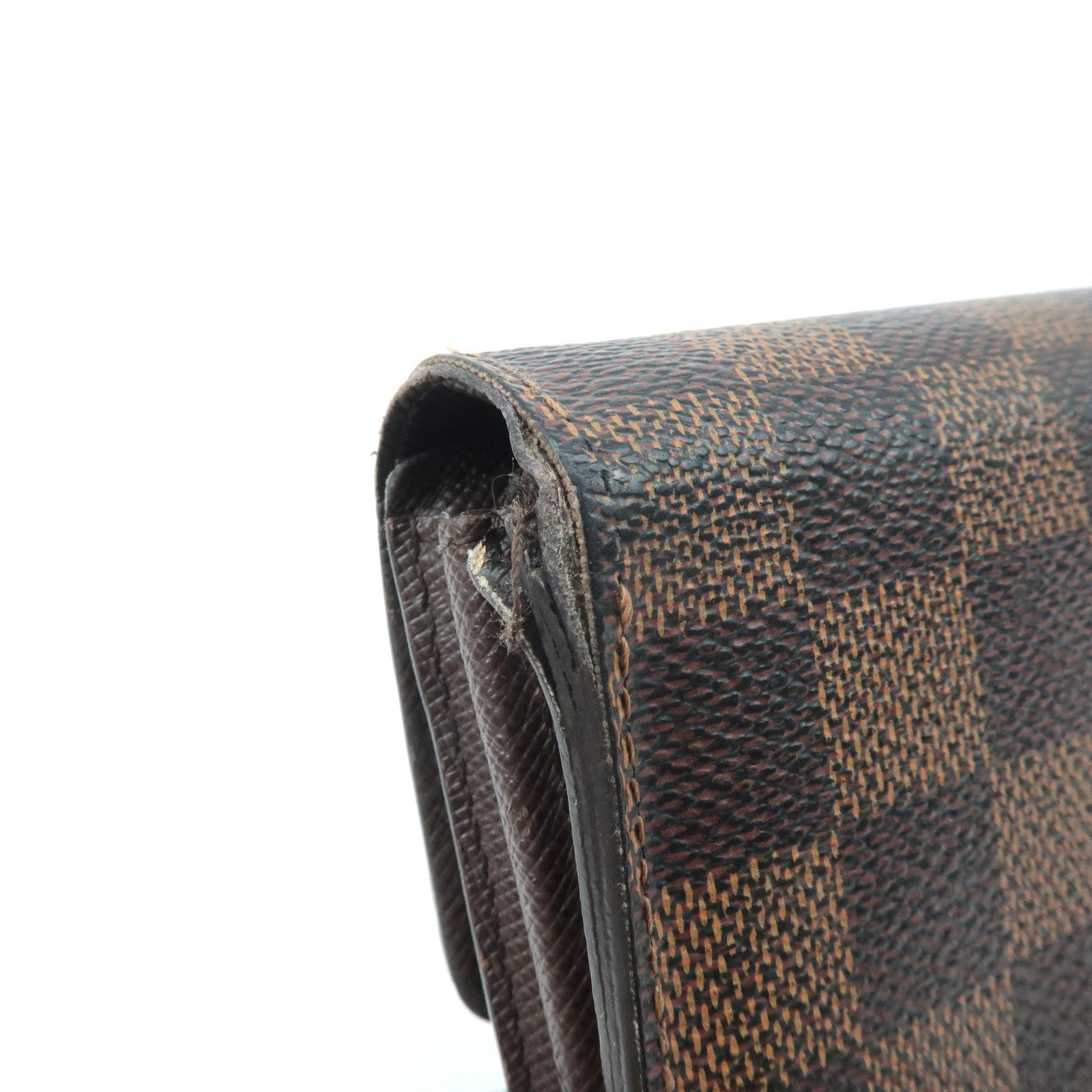 Louis Vuitton Damier Set of 2 Long Wallet N61734 Used