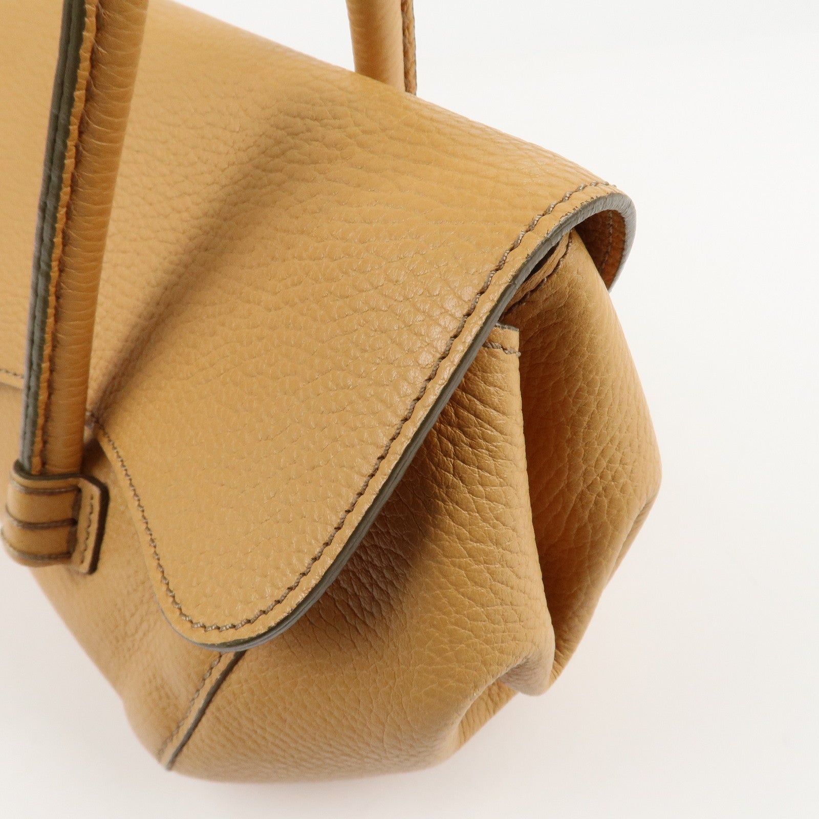 TOD’S Leather One-shoulder Bag Shoulder Bag Hand Bag Brown Used