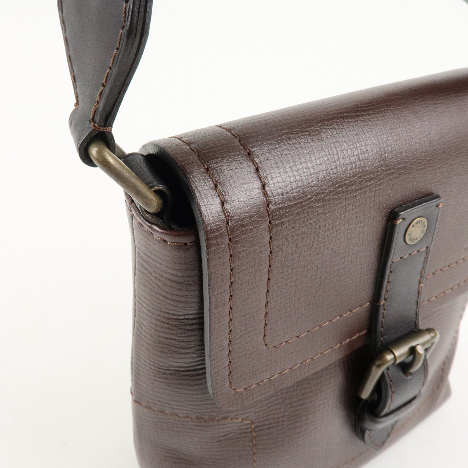 Louis Vuitton Utah Yuma Shoulder Bag Cafe Brown M92995 Used