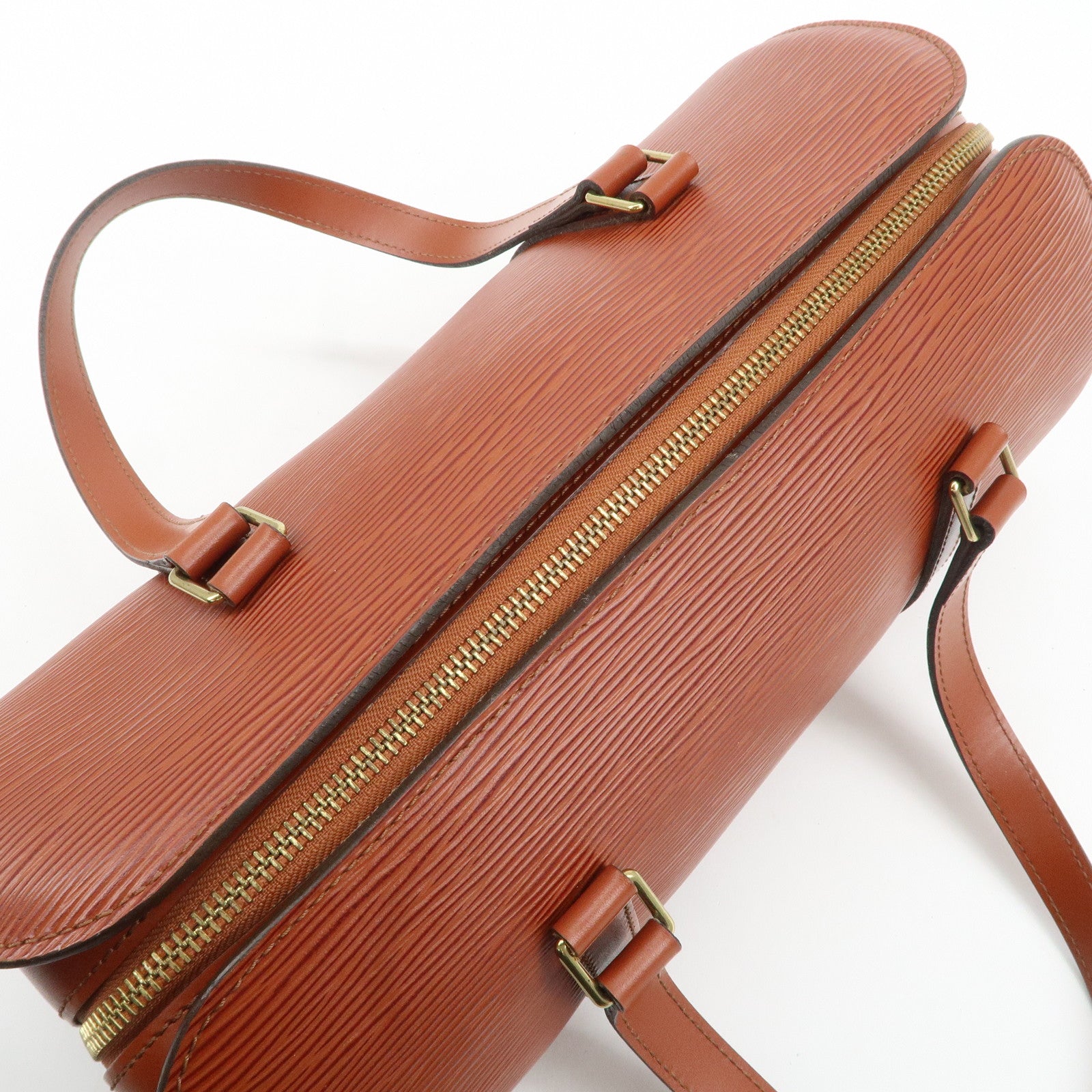 Louis Vuitton Epi Soufflot Shoulder Bag Kenya Brown M52223 Used